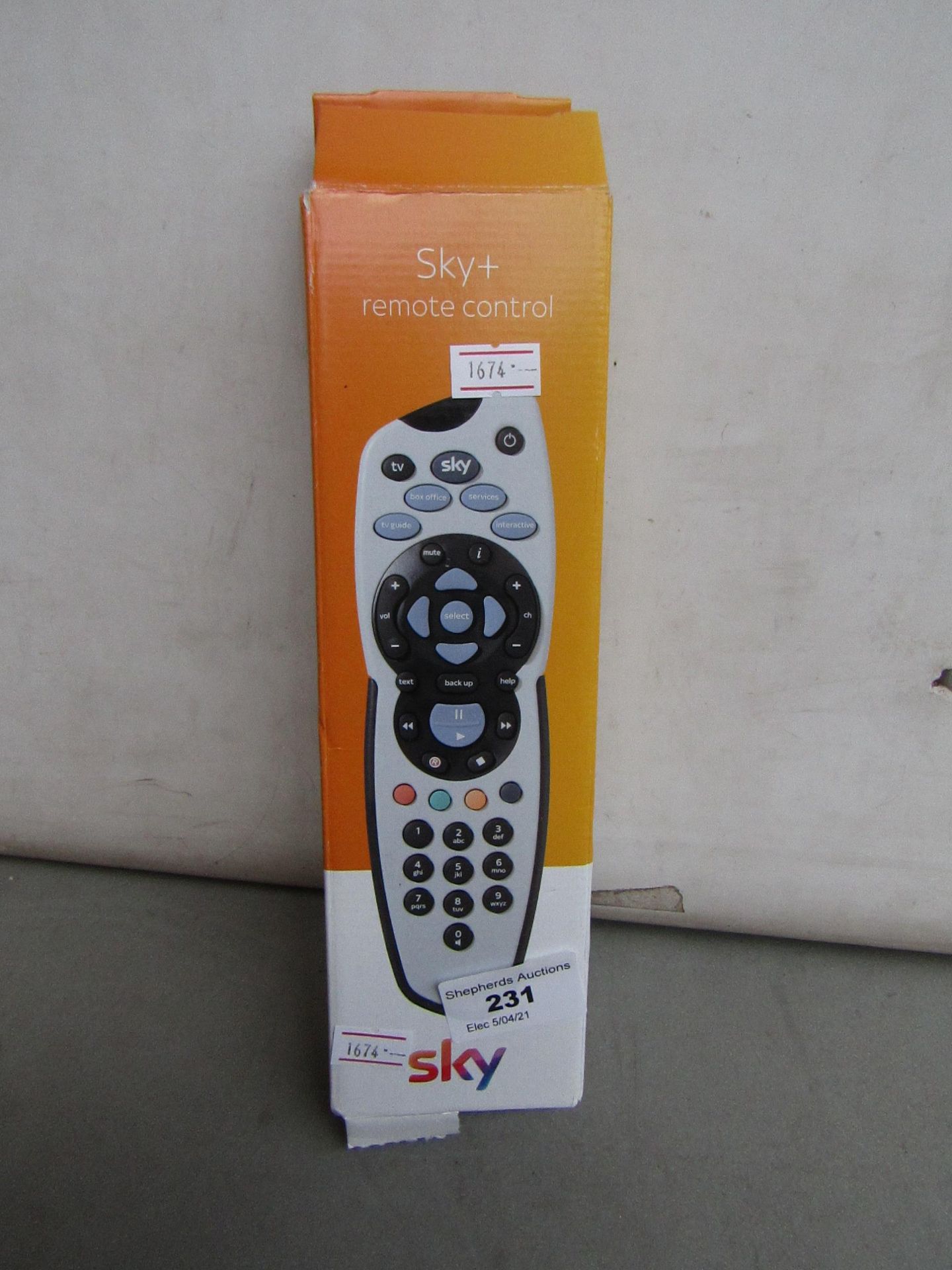 Sky + HD remote, unchecked and boxed.