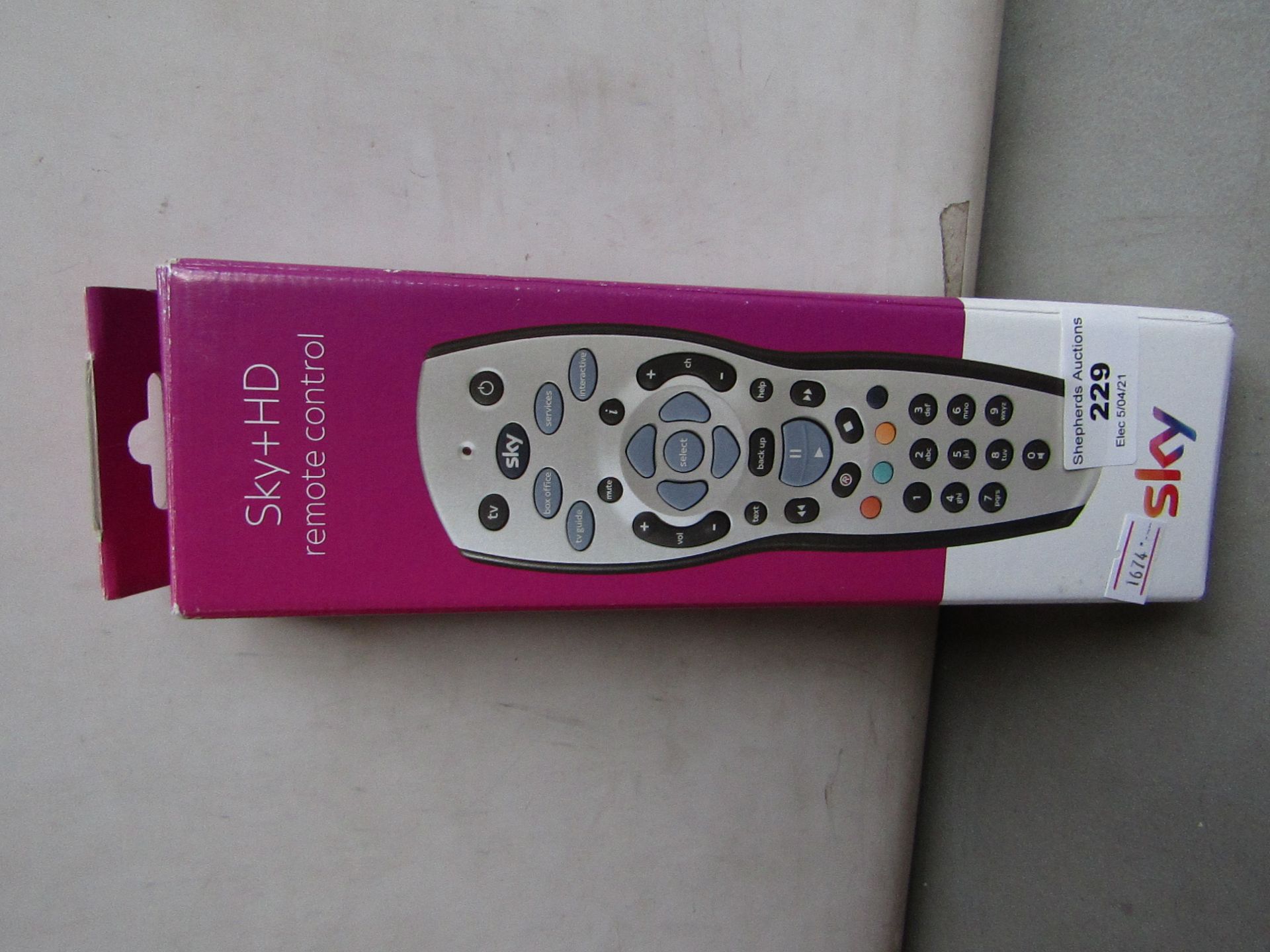 Sky + HD remote, unchecked and boxed.