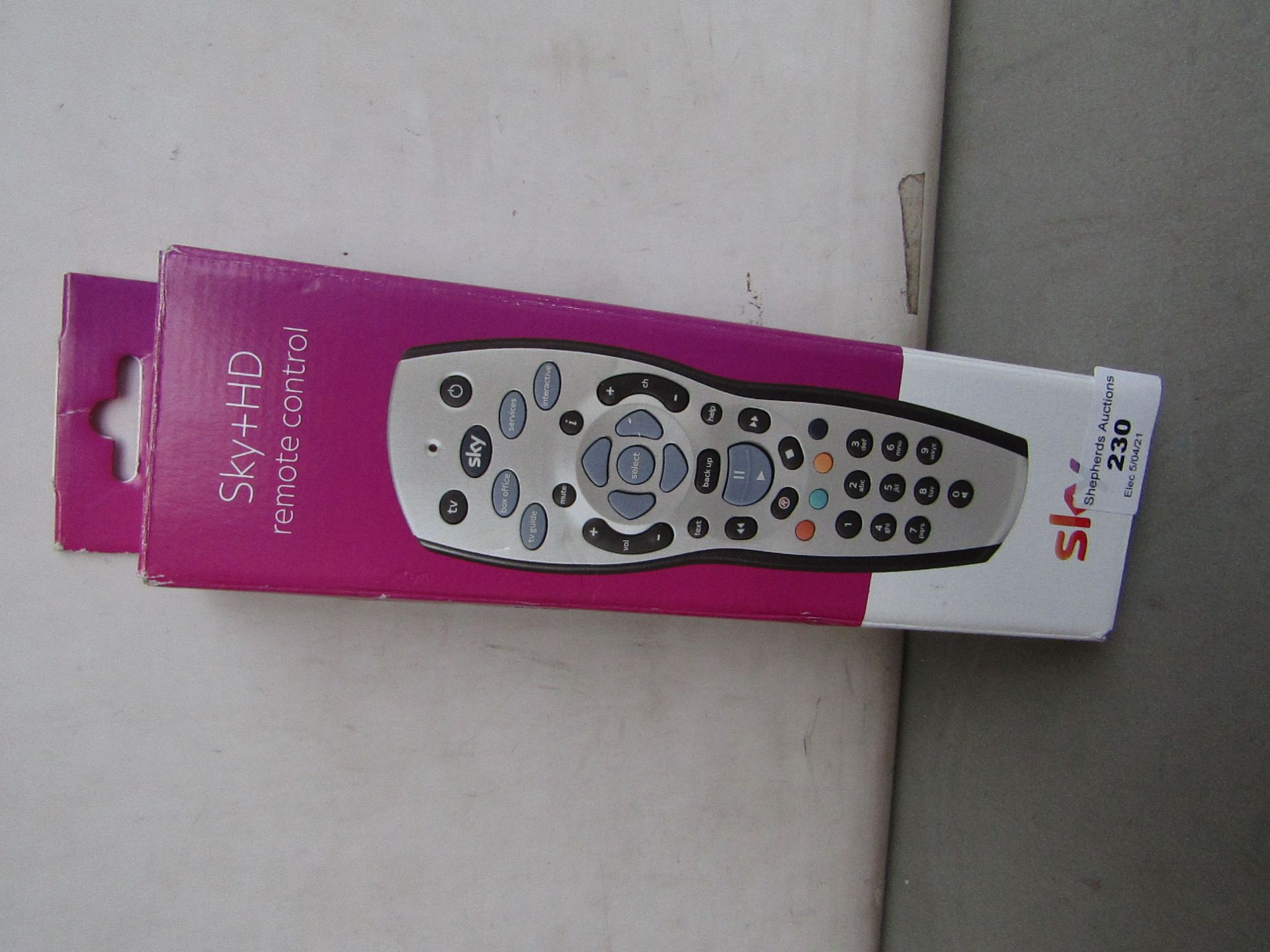 Sky + HD remote, unchecked and boxed.