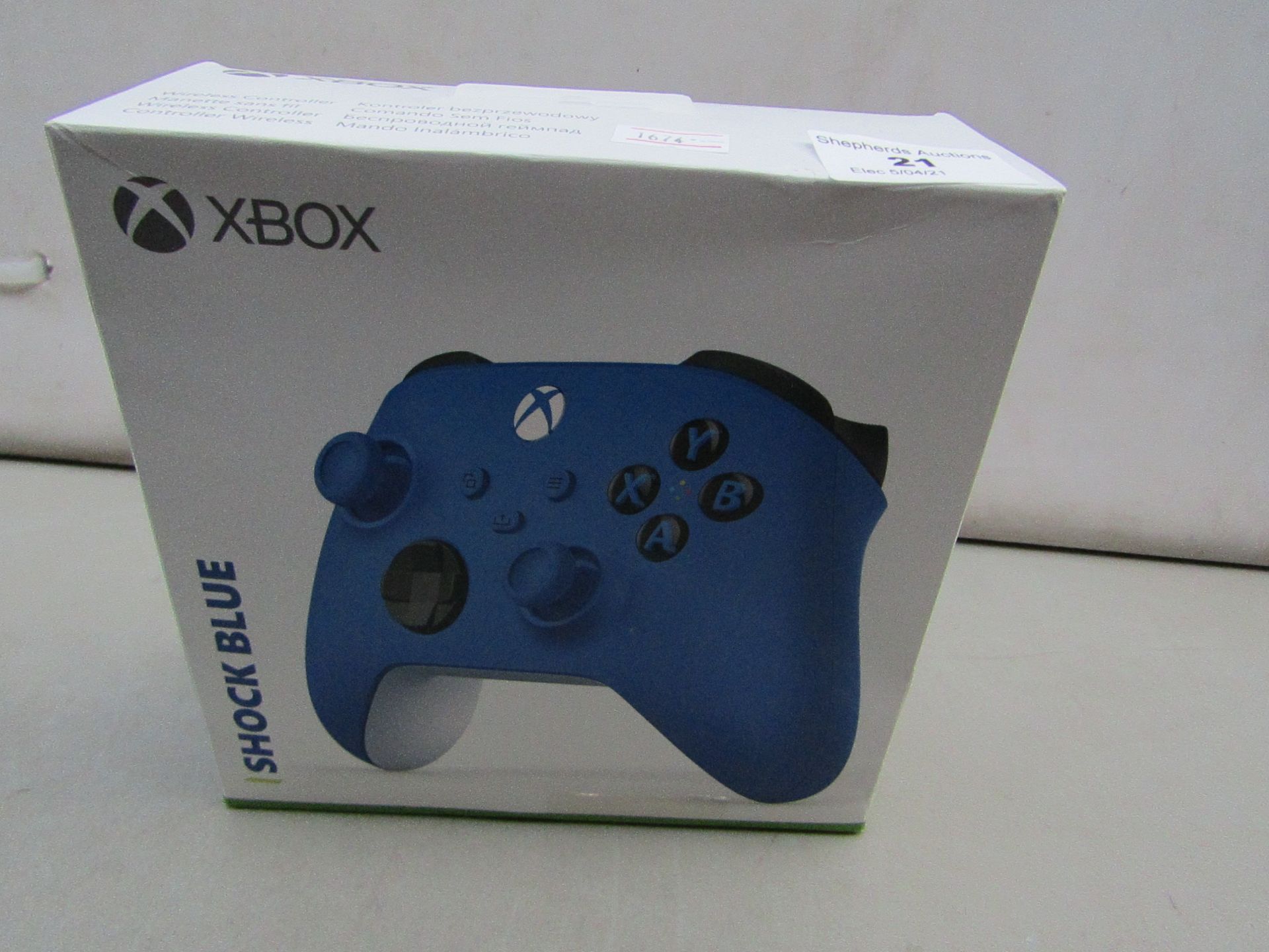 XboxOne Controller Shock Blue Unchecked & Boxed