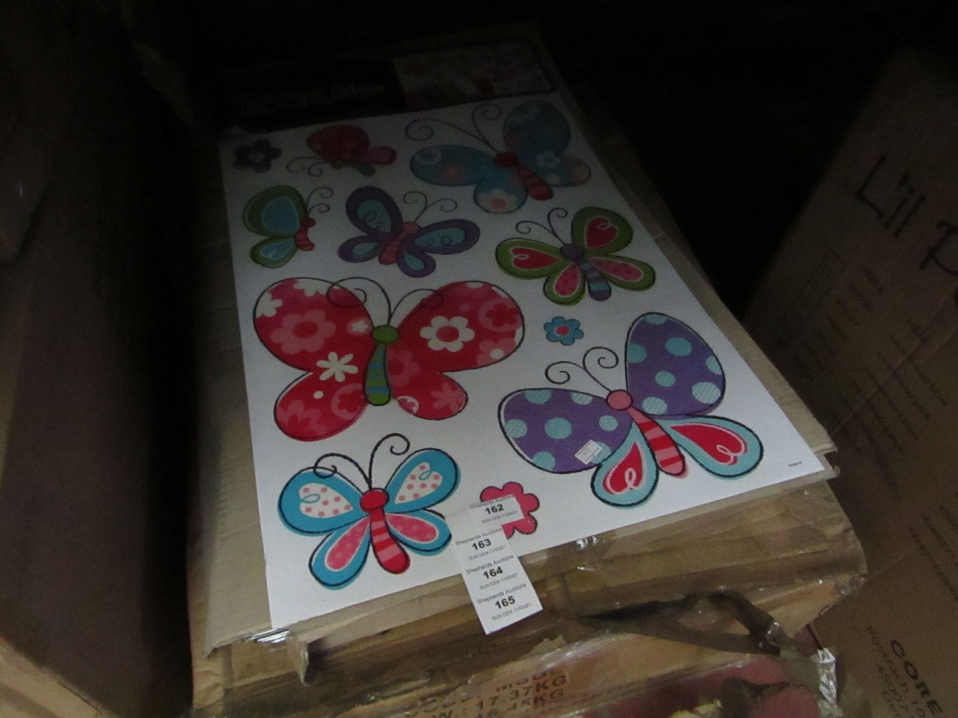 5x Room Décor - Extra Large Butterfly Wall Stickers (Removeable) - Unused & Packaged.