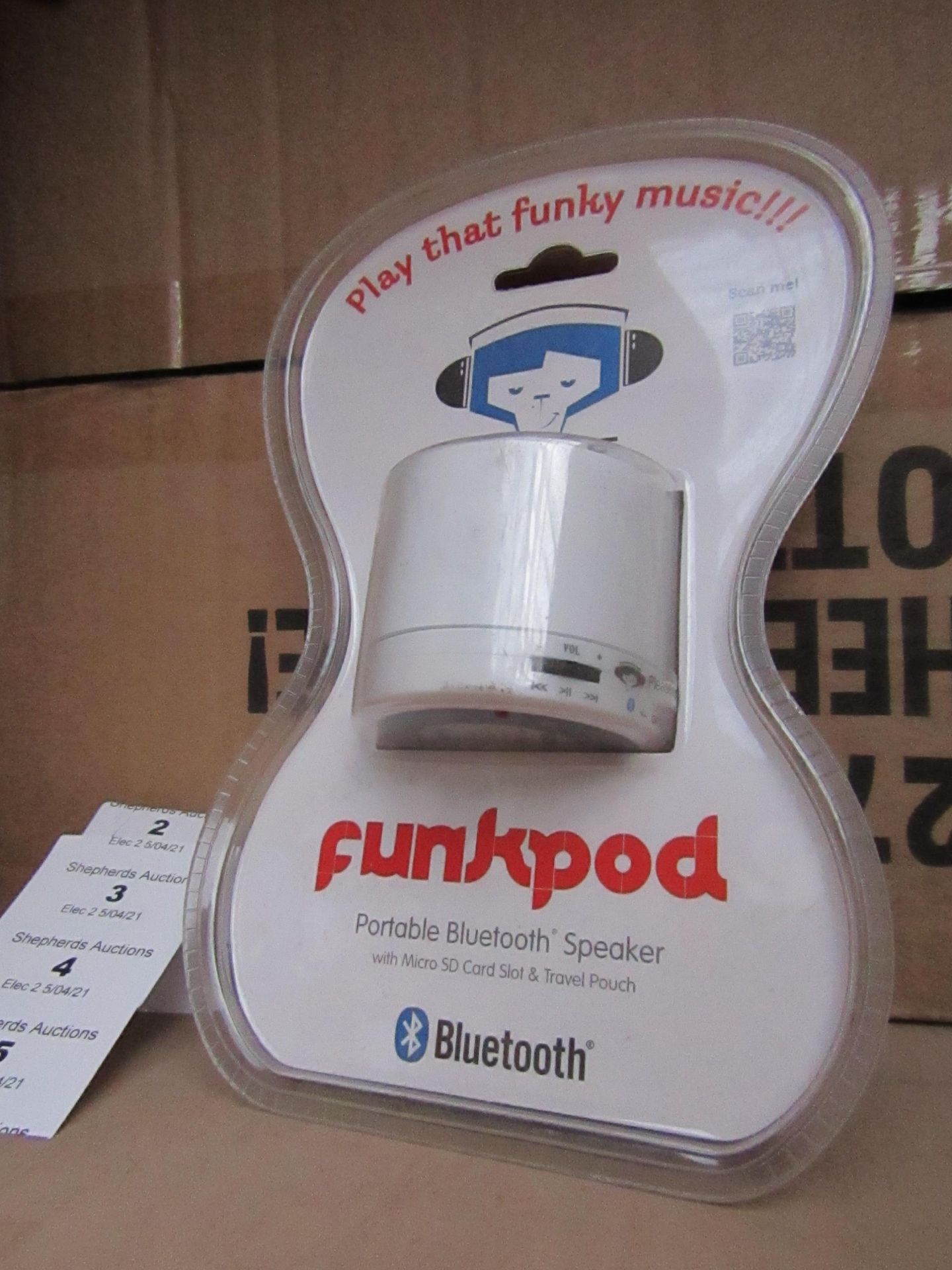 Funkpod Portable Bluetootth Speaker new & packaged