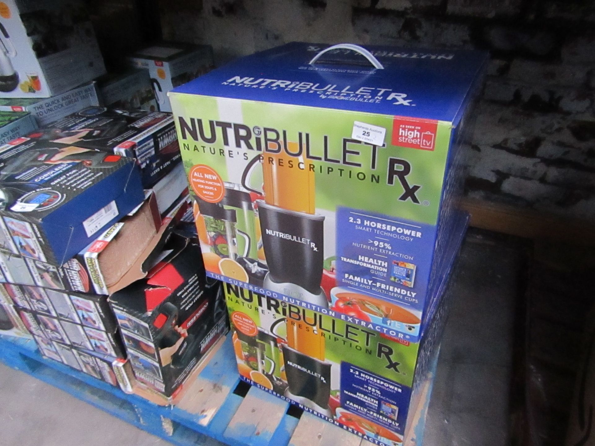 | 2x | NUTRI BULLET RX | BOXED AND UNCHECKED | RRP £119 EACH | TOTAL RRP £238 |