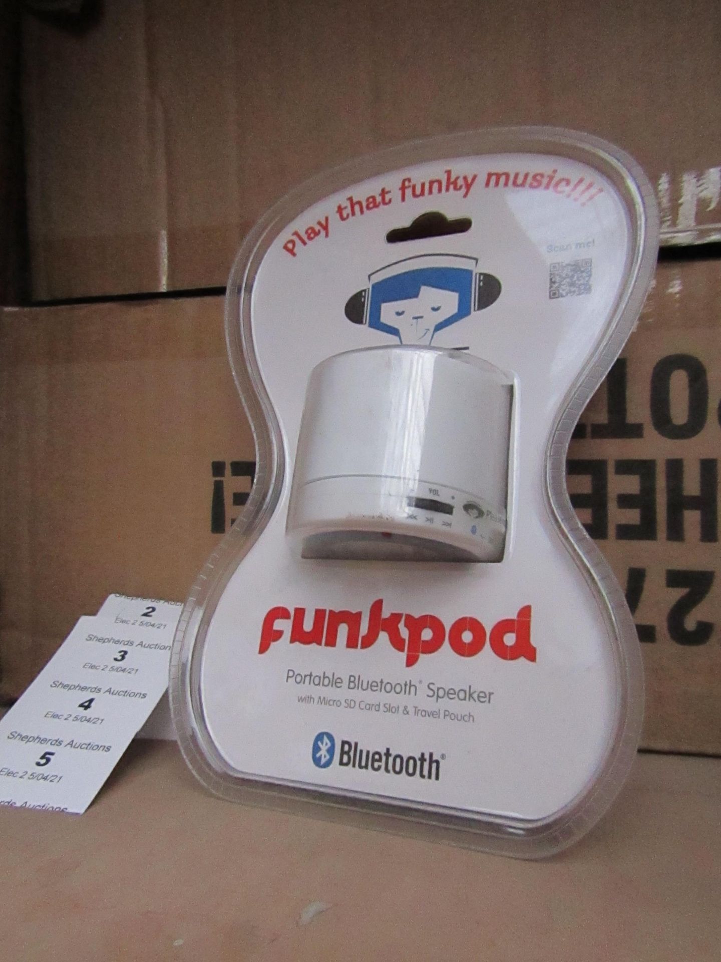 Funkpod Portable Bluetootth Speaker new & packaged