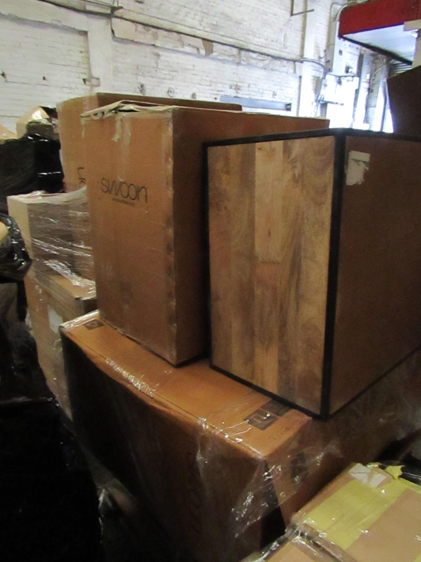 | 1X | PALLET OF SWOON B.E.R FURNITURE, UNMANIFESTED, WE HAVE NO IDEA WHAT IS ON THIS PALLET OR