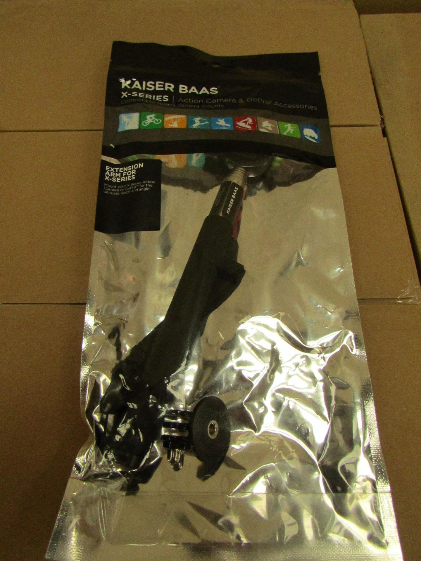 15x Kaiser Baas - X-Series Extension Arm - Suitbable Action Camera & GoPro - Unused & Packaged.