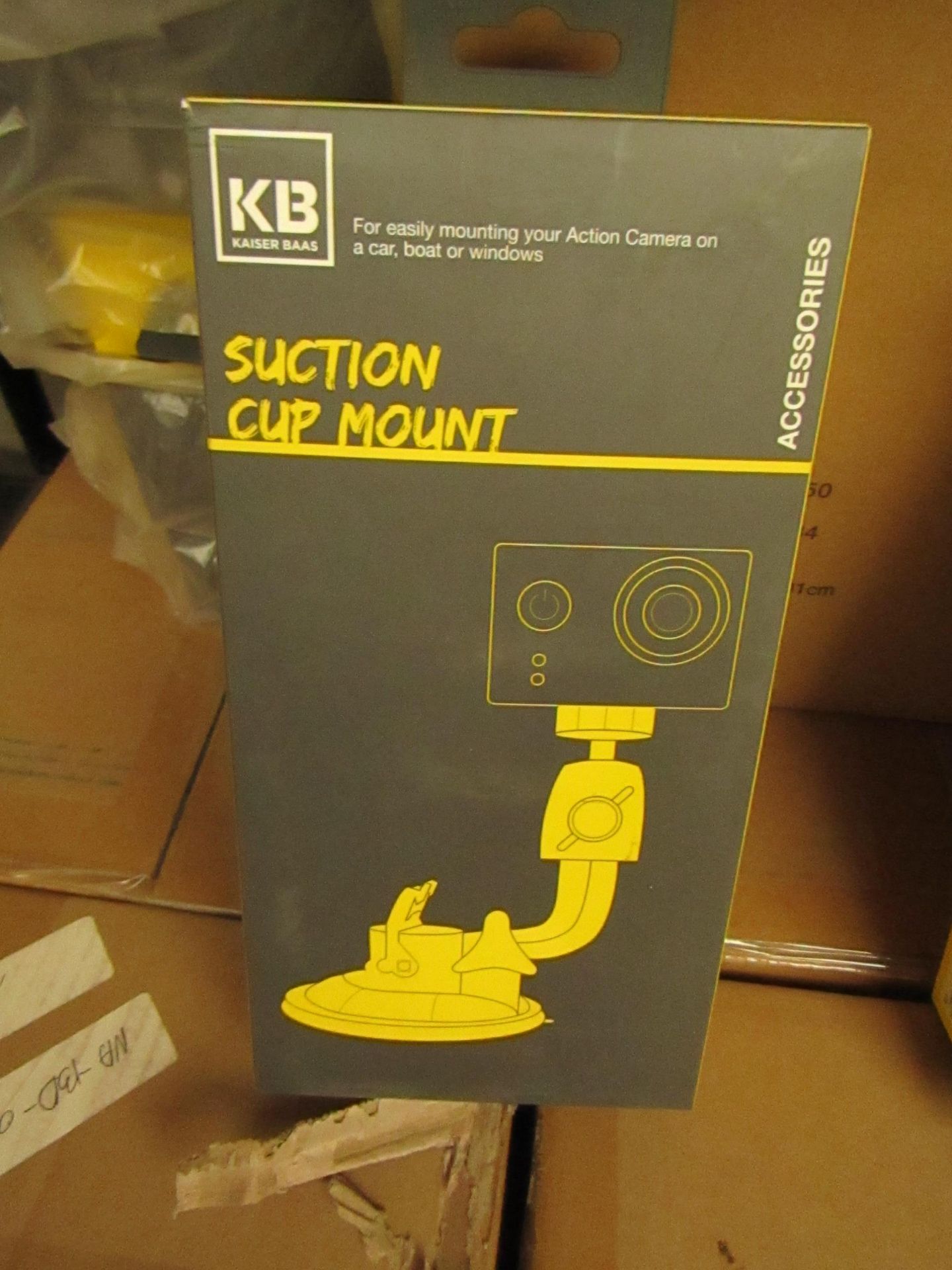 5x Kaiser Baas - Suction Cup Mount (Suitable for Mounting Action Camera) - New & Boxed.