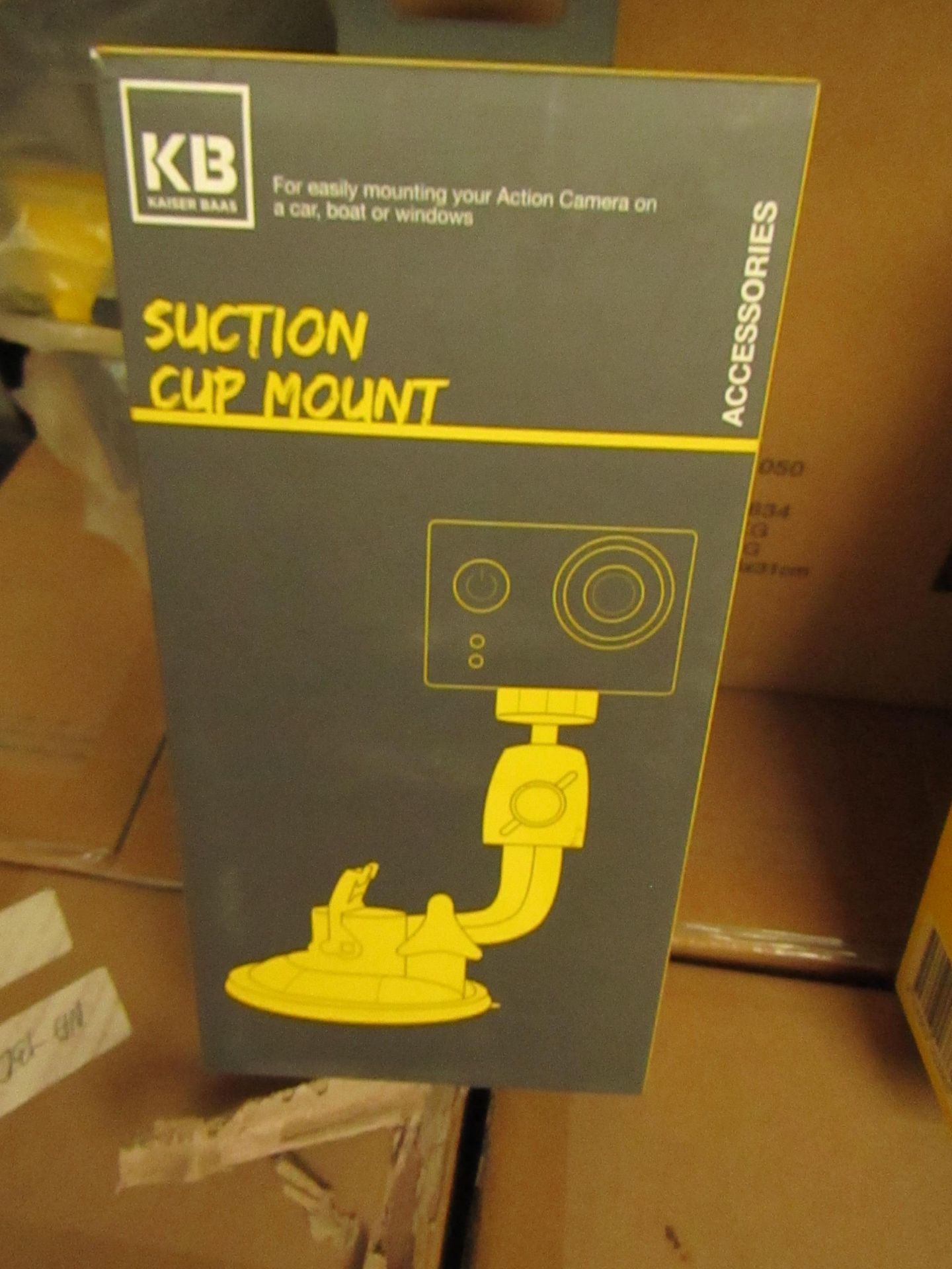 2x Kaiser Baas - Suction Cup Mount (Suitable for Mounting Action Camera) - New & Boxed.