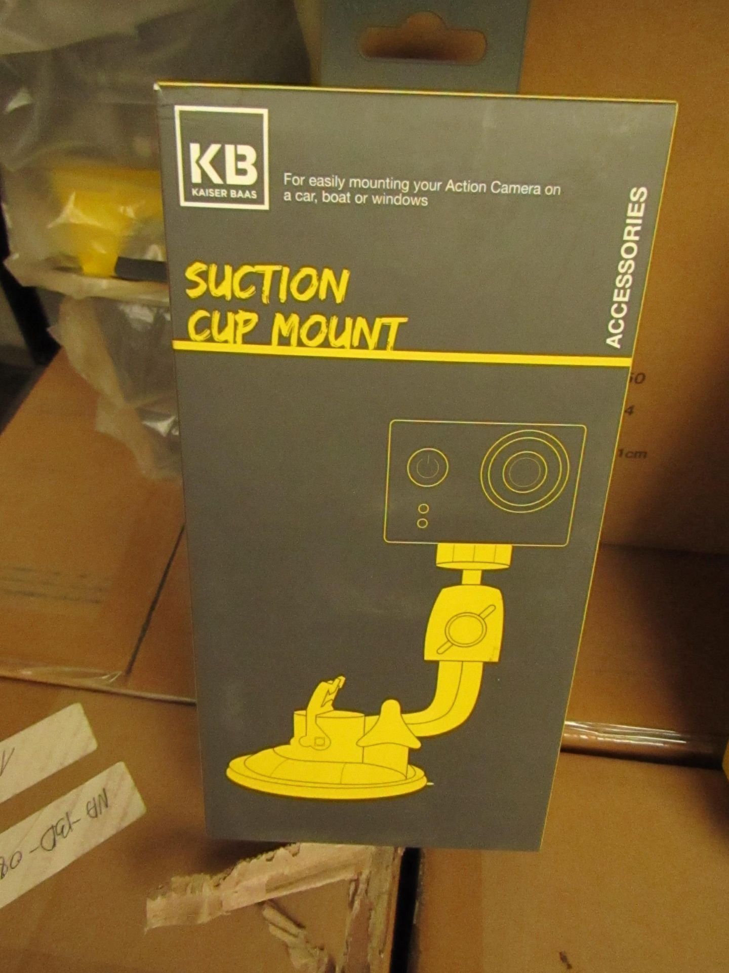 5x Kaiser Baas - Suction Cup Mount (Suitable for Mounting Action Camera) - New & Boxed.