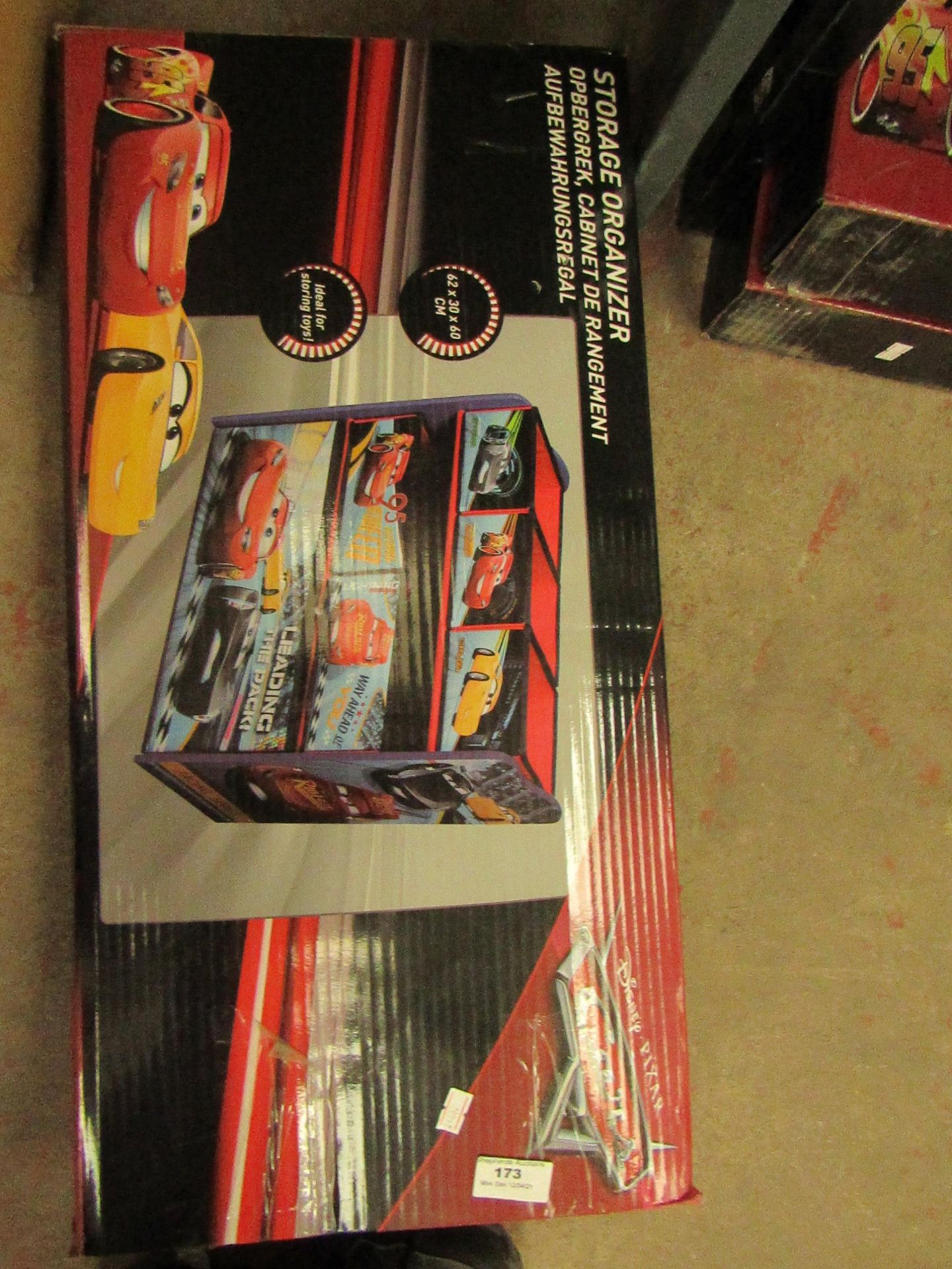 Disney Cars - Wooden Storage Organizer - Unchecked & Boxed.