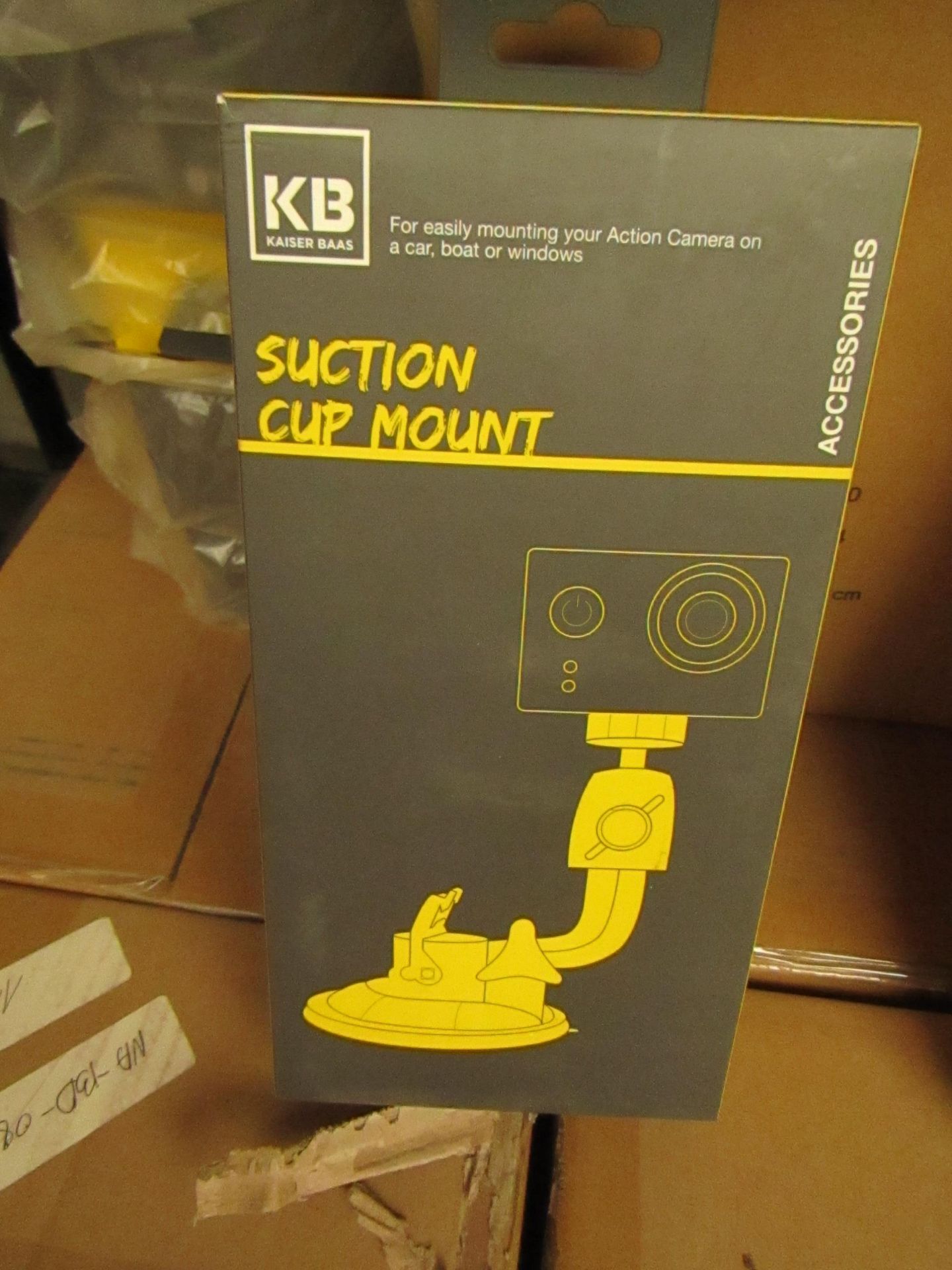 5x Kaiser Baas - Suction Cup Mount (Suitable for Mounting Action Camera) - New & Boxed.