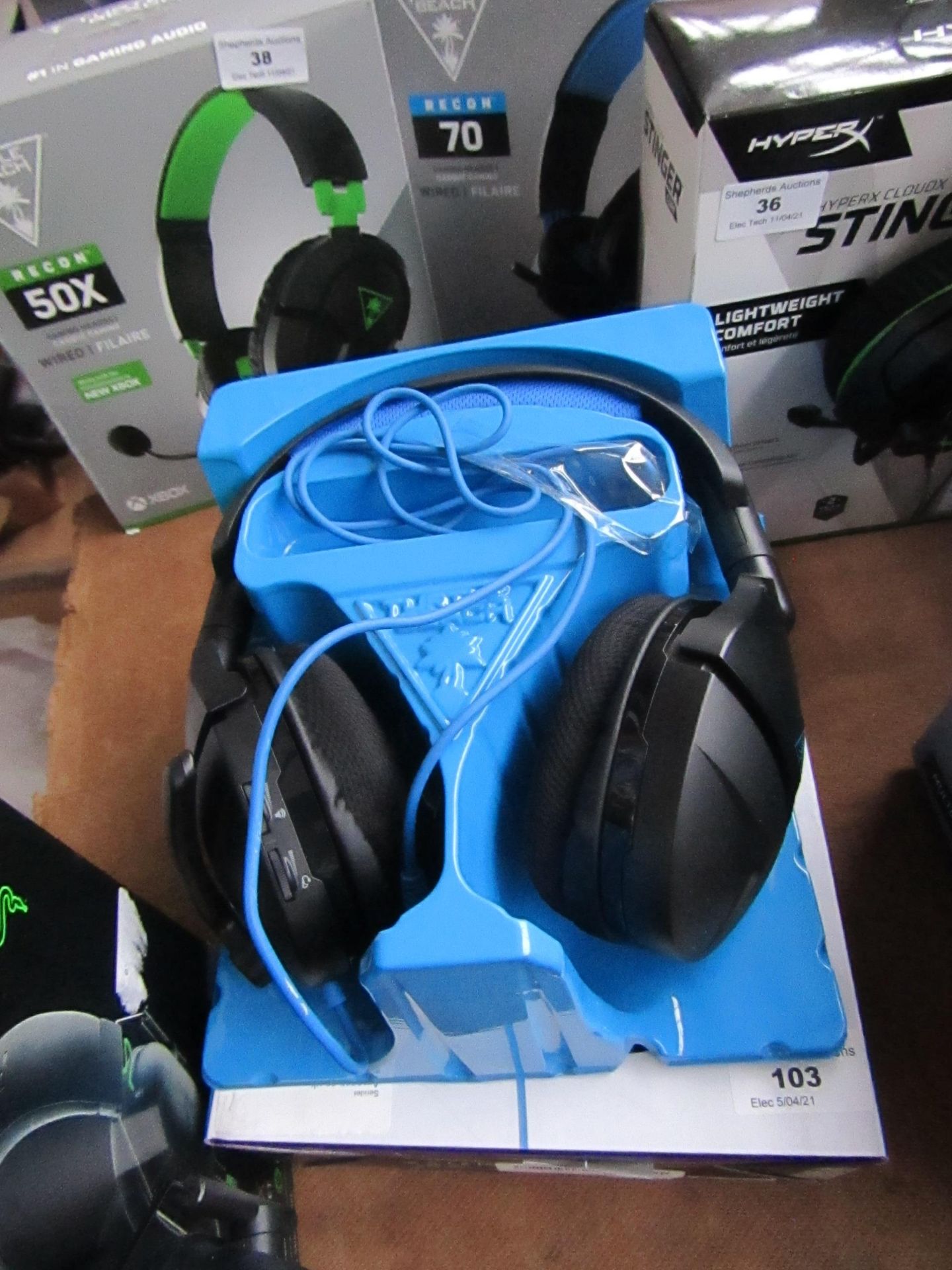 Turtle Beach Stealth 300 headphones, untested due to no power and boxed.