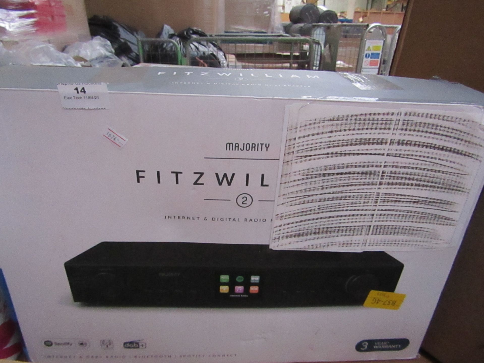 Majority Fitzwilliam Internet & Digital Radio HI-FI Adapter Unchecked & Boxed