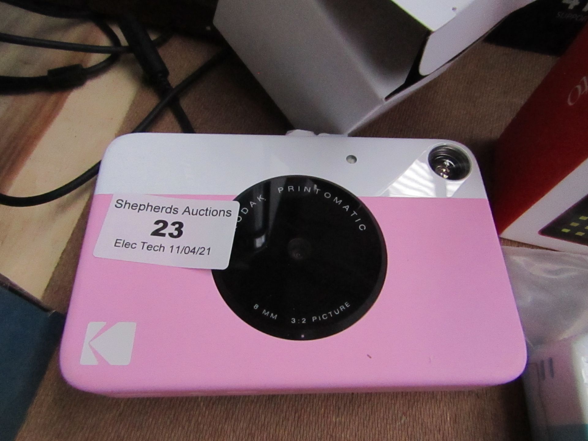 Kodak Printomatic 8mm 3:2 Picture Pink Unchecked & Boxed
