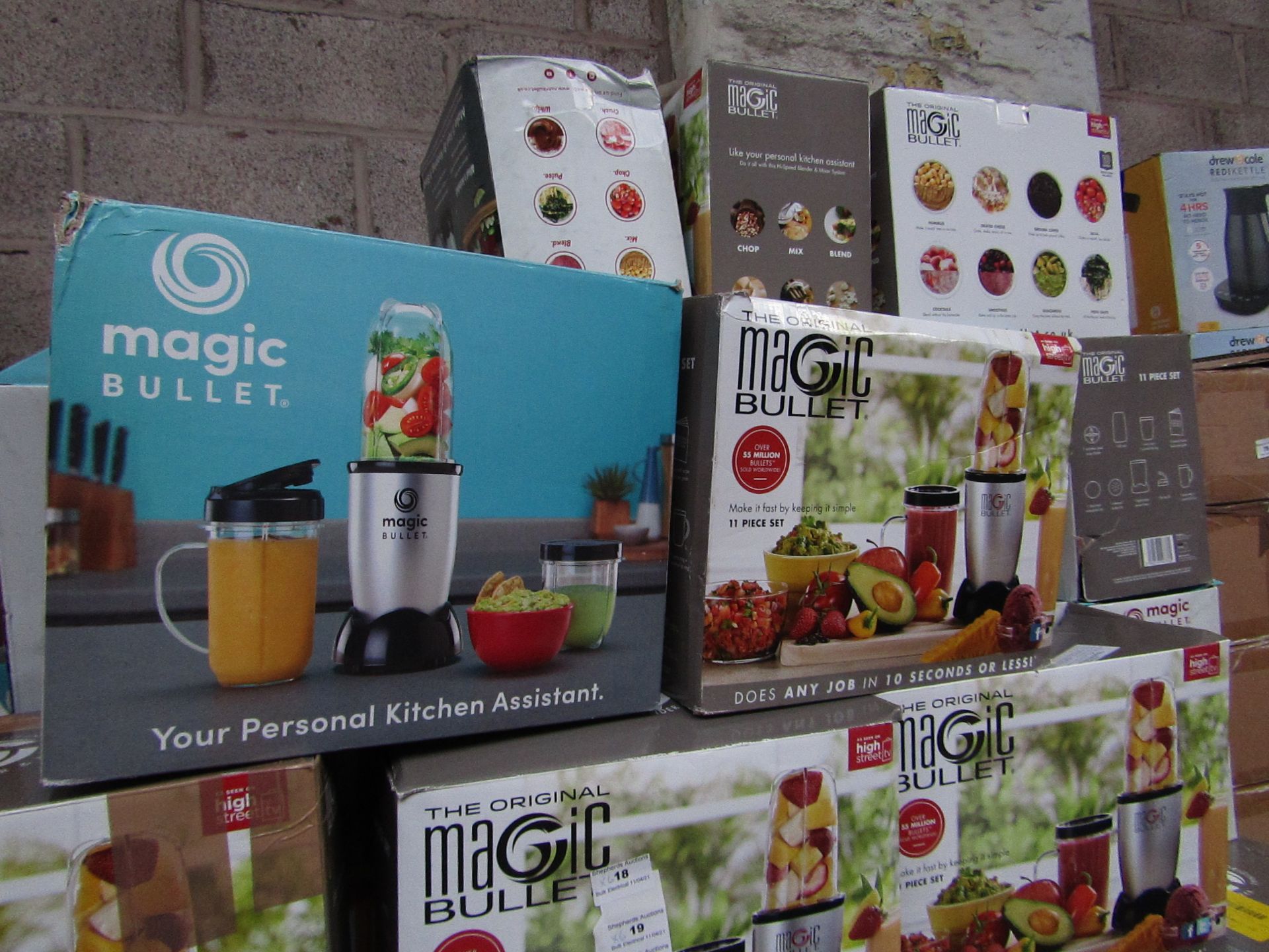 | 6X | THE MAGIC BULLET BLENDER | UNCHECKED AND BOXED | NO ONLINE RESALE | SKU C5060191467360 |