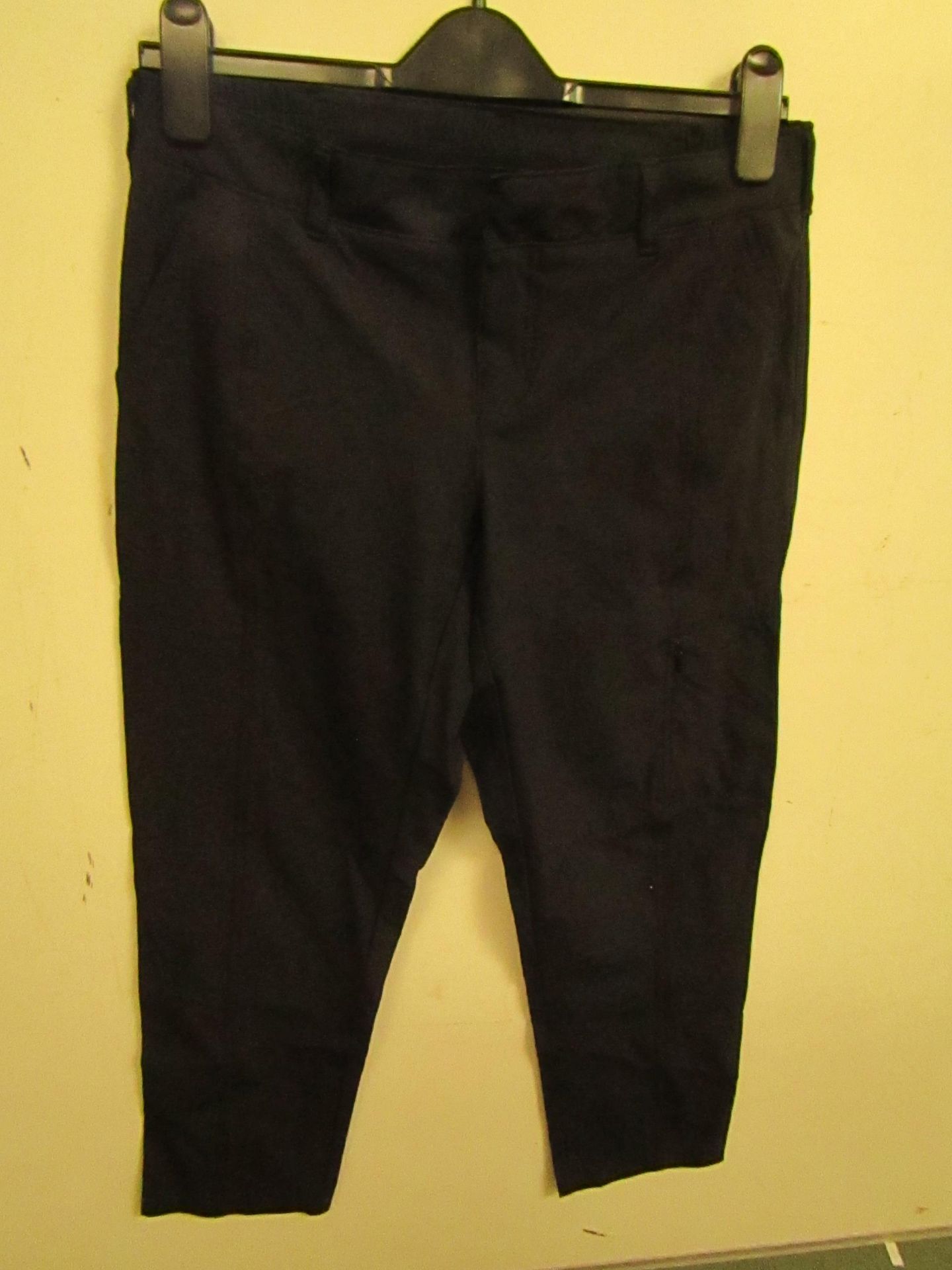 1 x Kirkland Signature Ladies Ankle Length Travel Pants Black Size 8 New With Tags