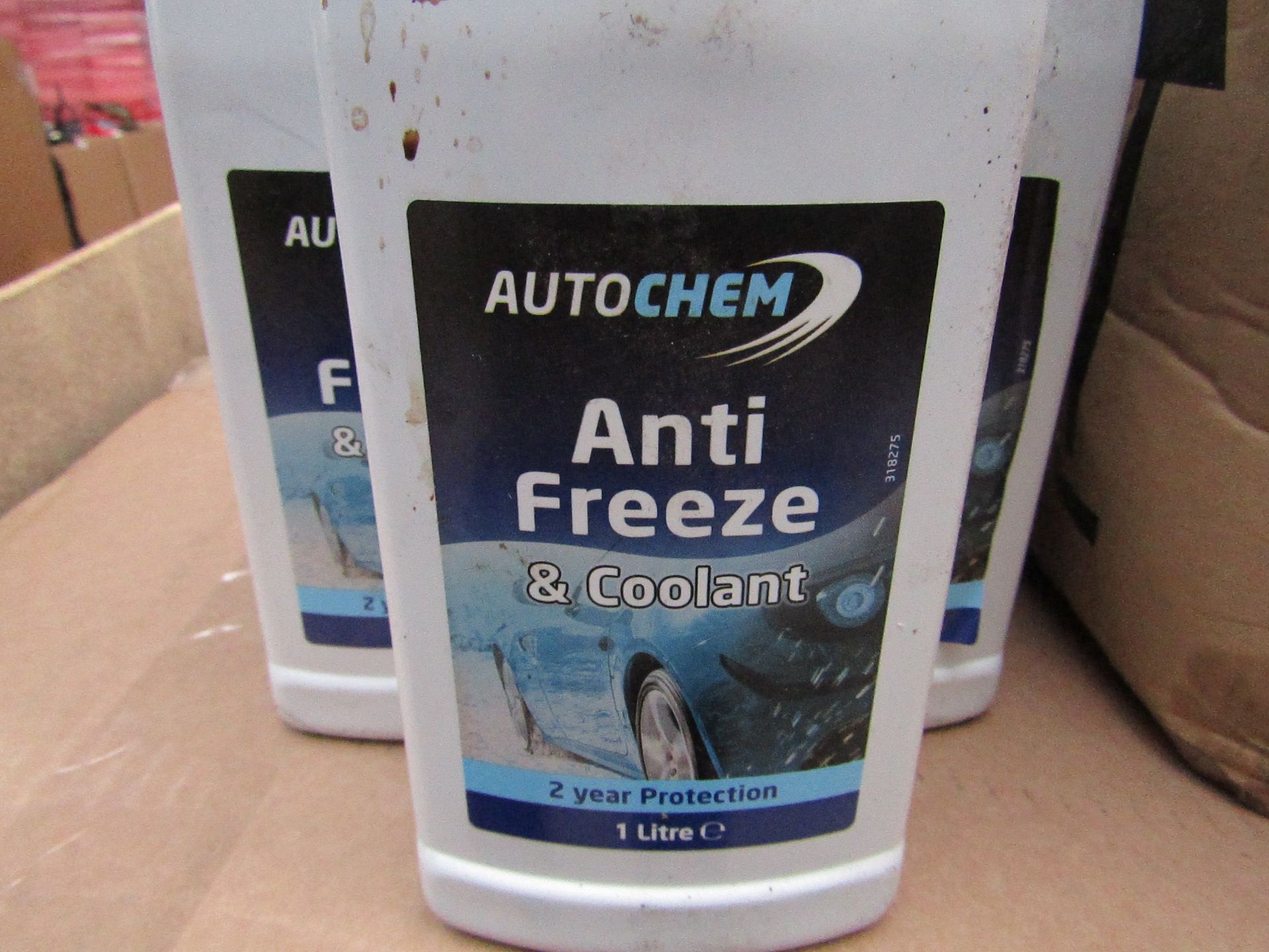 5x Autochem - Blue Anti-Freeze & Coolant - 2 Year Protection - 1 Litres Bottles - Unused & Sealed.
