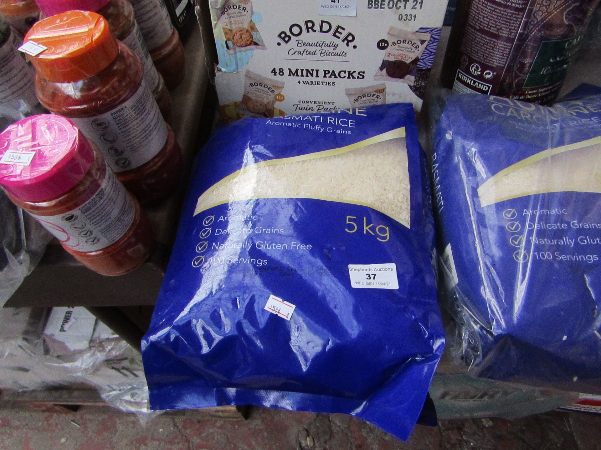 5Kg Bag of Aunt Caroline Basmati rice, BB Jan 2023