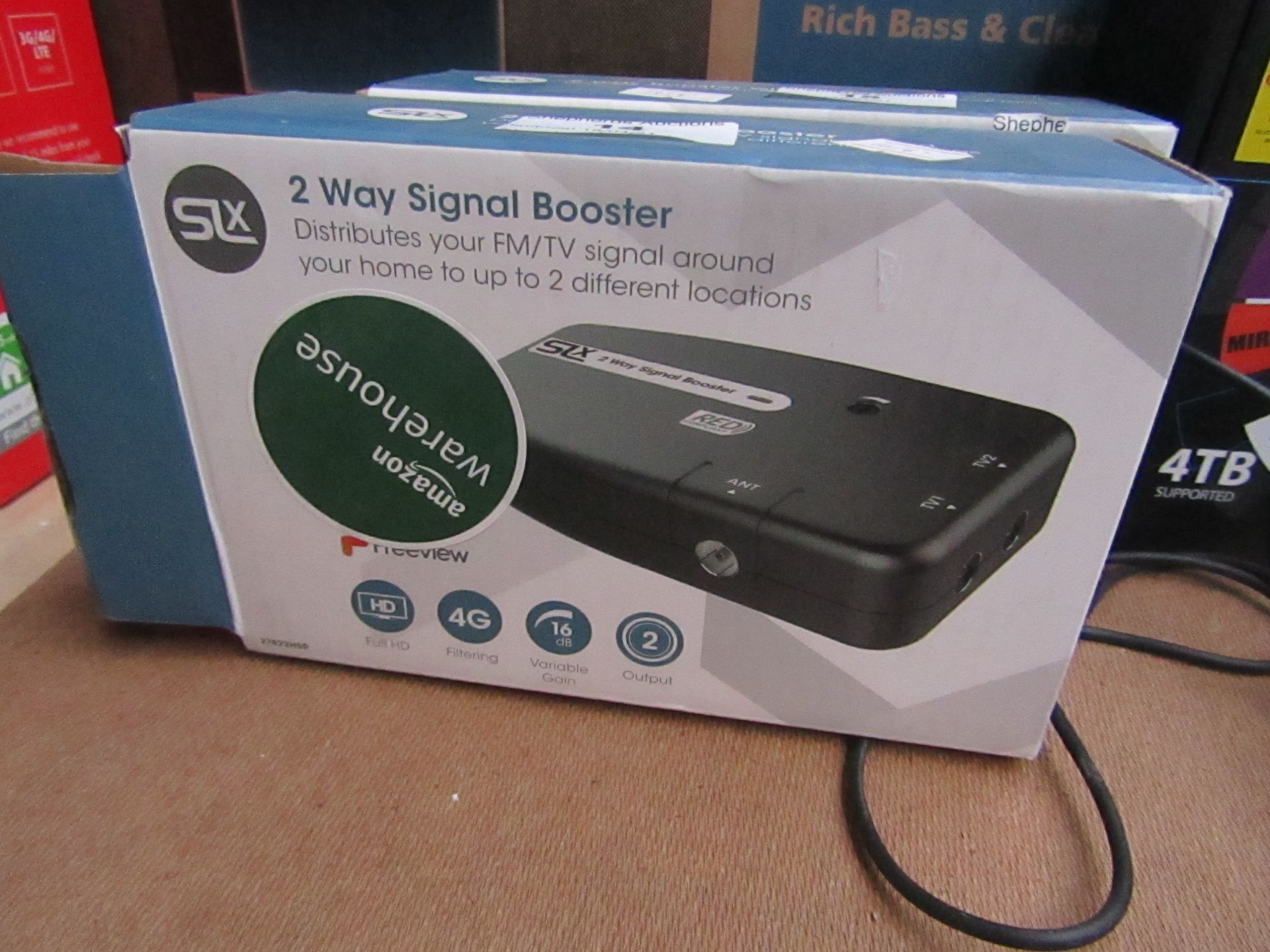 SLX 2 Way Signal Booster Unchecked & Boxed