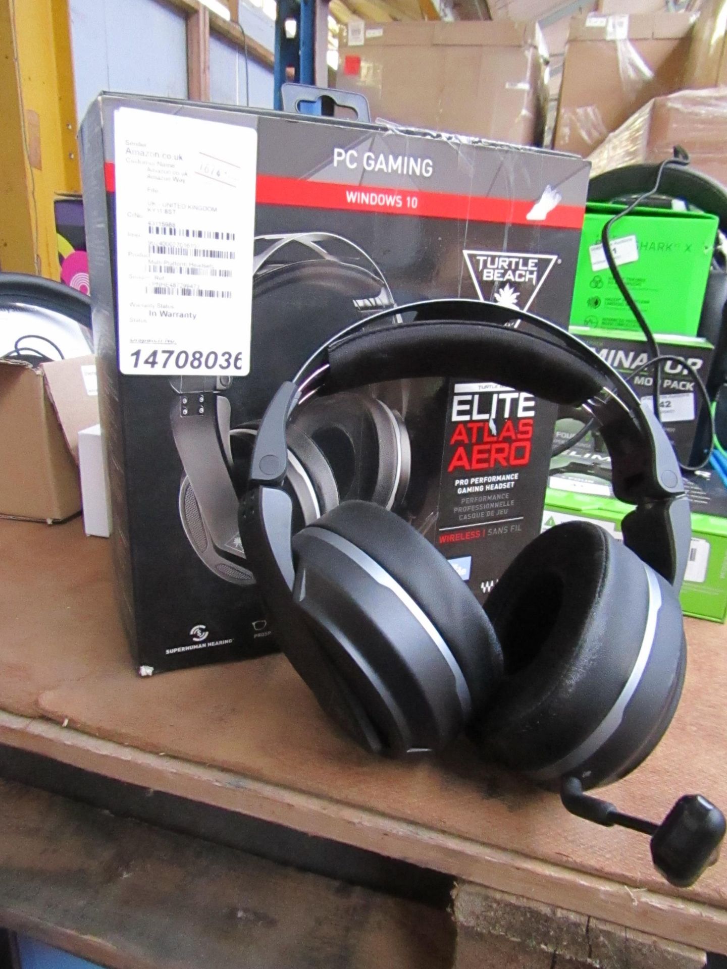 Turtle Beach PC Gaming headphones, unchecked due to no charge and boxed.