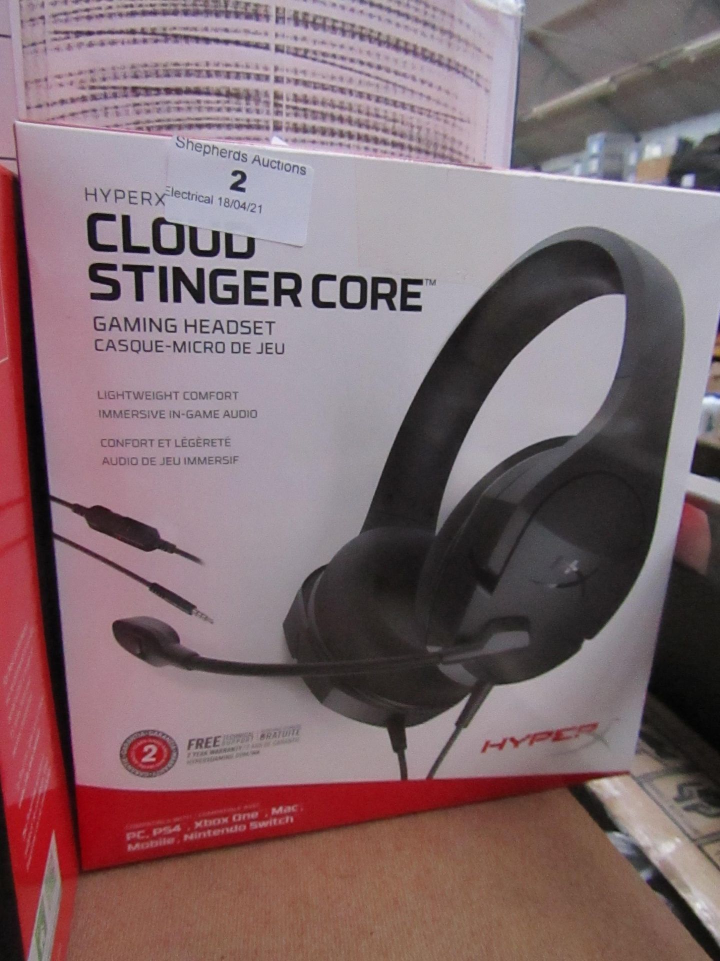 HyperX Cloud Stinger Core Gaming Headset compatable with multiple gaming devices including PC