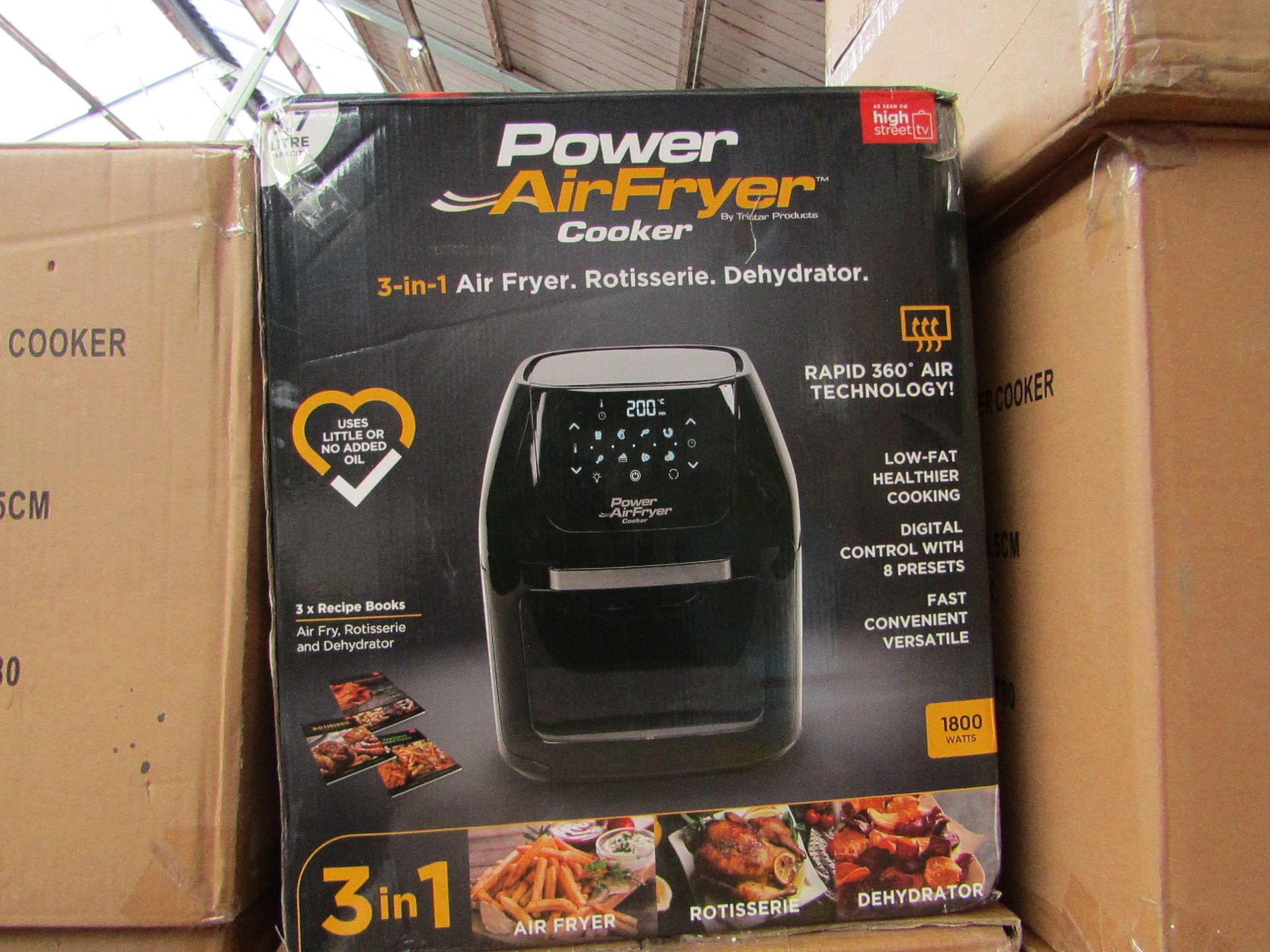 | 4X | POWER AIR FRYER 5.7L | UNCHECKED & BOXED | NO ONLINE RE-SALE | SKU C5060541513068 | RRP £