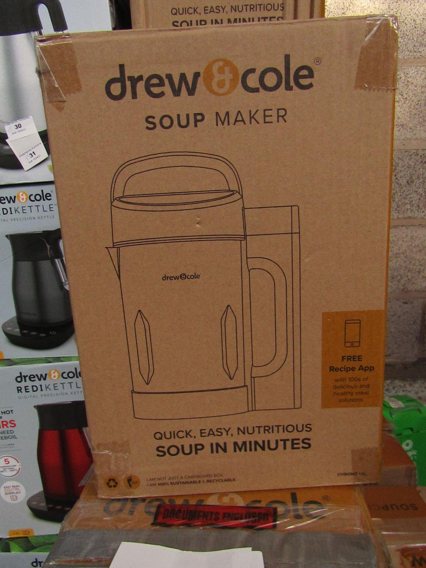 | 6X | DREW AND COLE SOUP CHEF | BOXED AND UNCHECKED | NO ONLINE RESALE | SKU C5060541516809 |