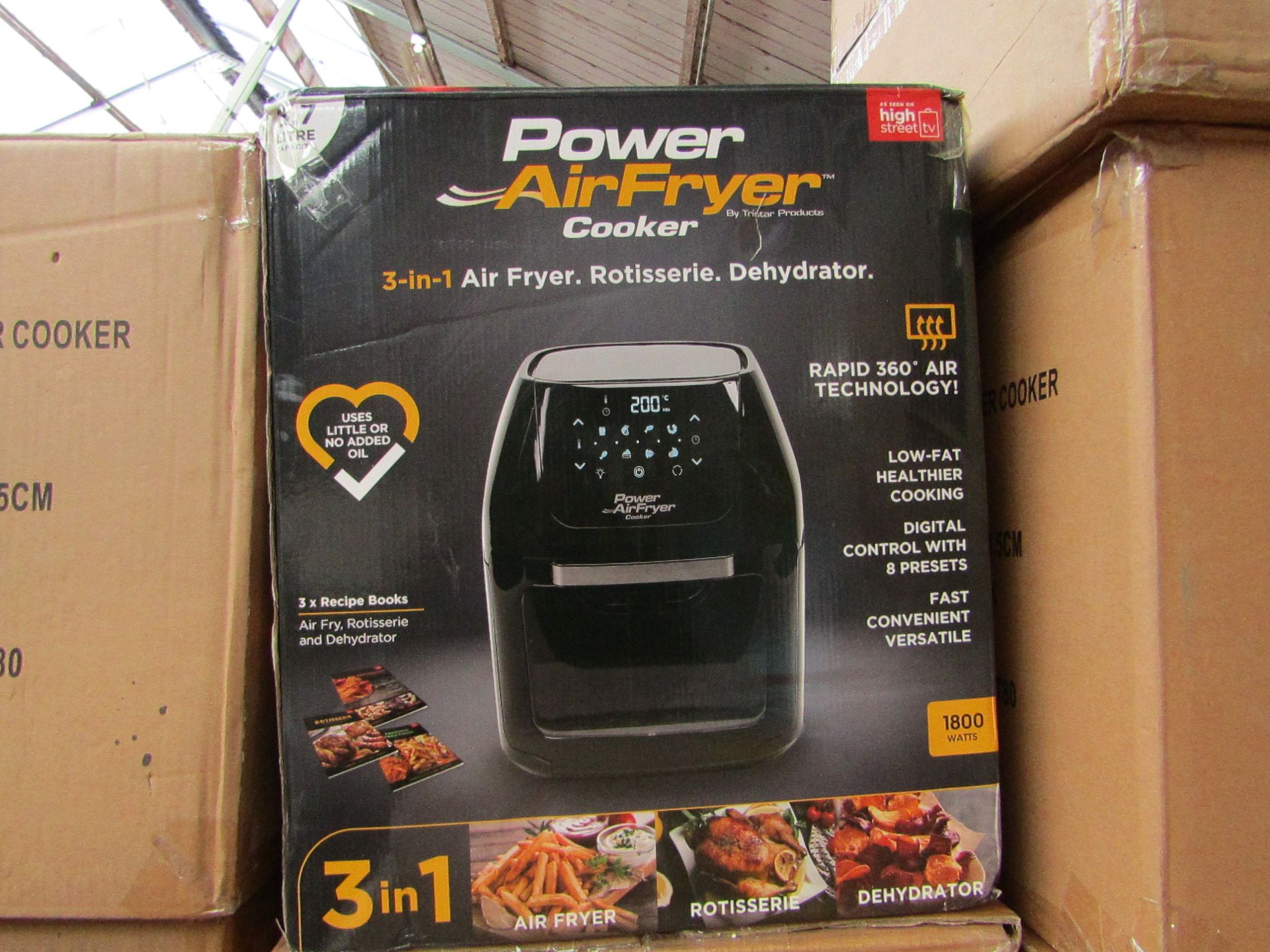 | 4X | POWER AIR FRYER 5.7L | UNCHECKED & BOXED | NO ONLINE RE-SALE | SKU C5060541513068 | RRP £