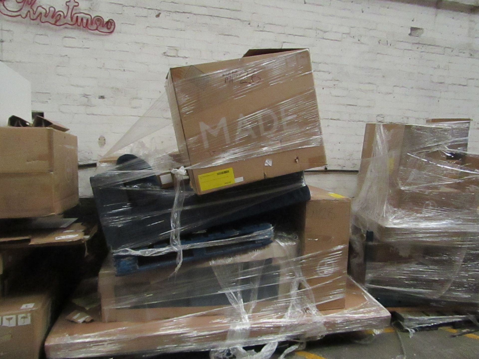 | 1X | PALLET OF FAULTY / MISSING PARTS / DAMAGED CUSTOMER RETURNS MADE.COM STOCK UNMANIFESTED |