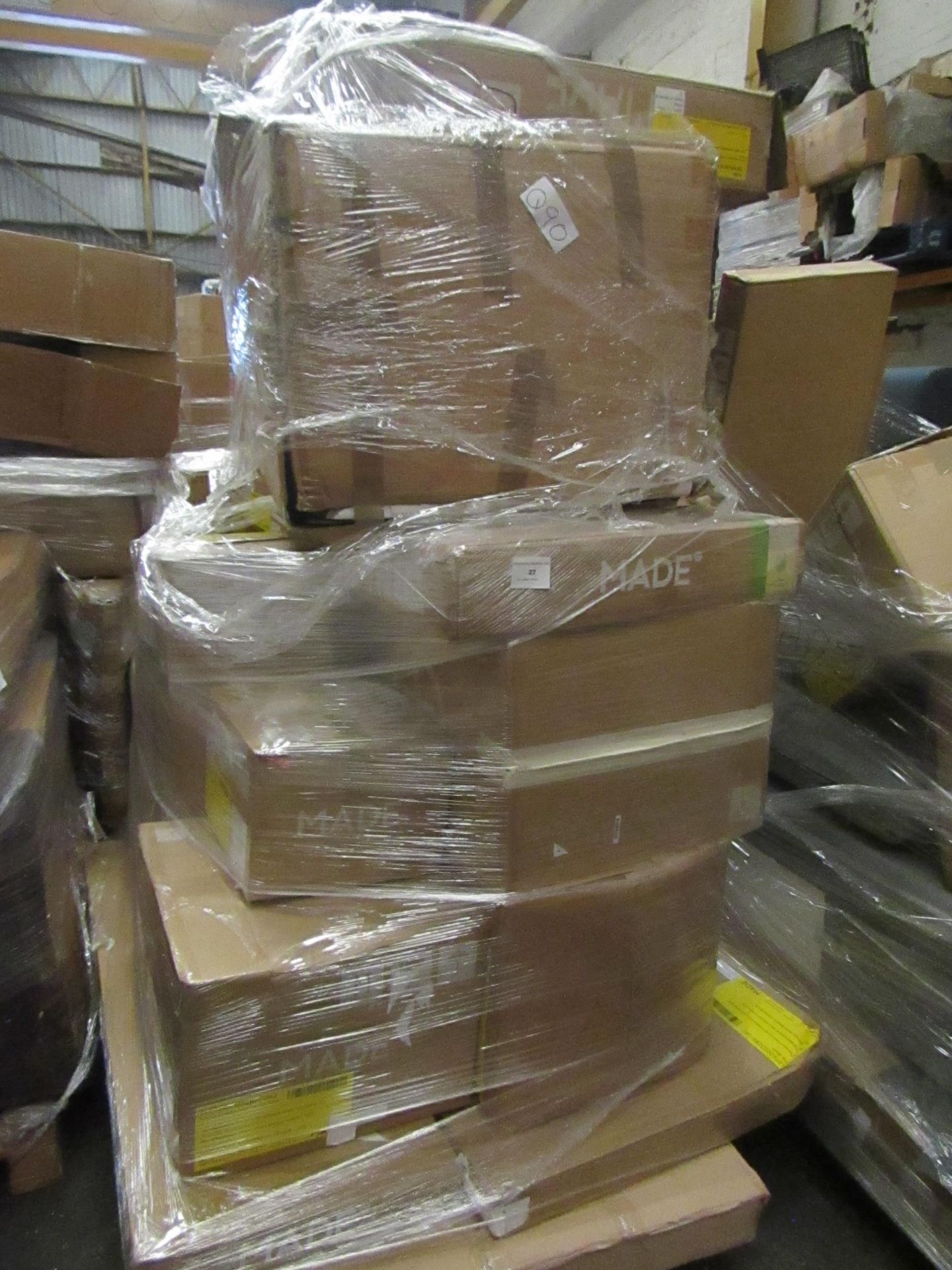 | 1X | PALLET OF FAULTY / MISSING PARTS / DAMAGED CUSTOMER RETURNS MADE.COM STOCK UNMANIFESTED |