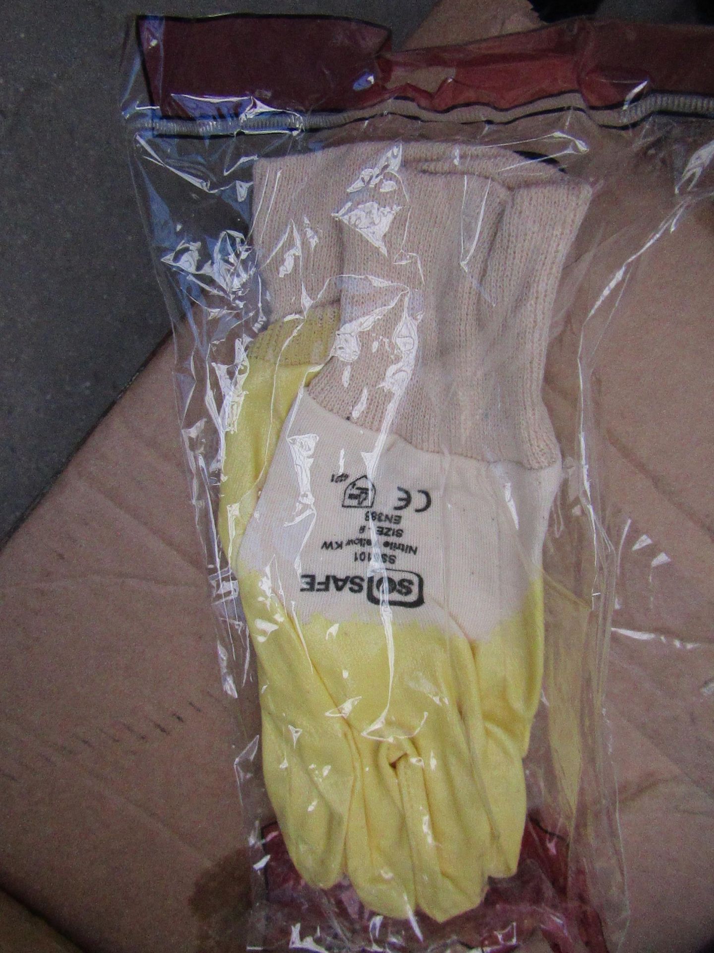 5x SoSafe - Nitrile Yellow KW - Size 9 - New & Packaged.