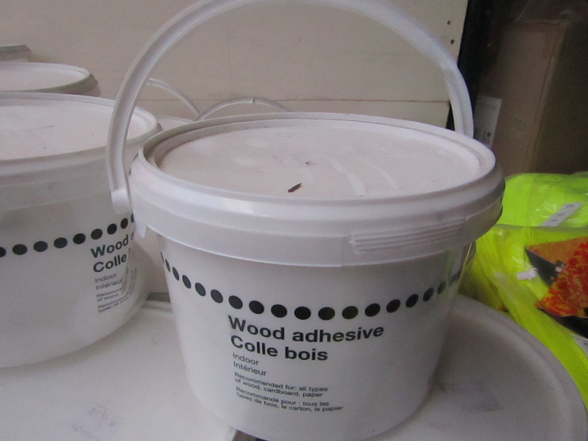 10x Wood Adhesive (Suitable for Wood, Cardboard & Paper) - 2.5 Litres - All Unused & Sealed.