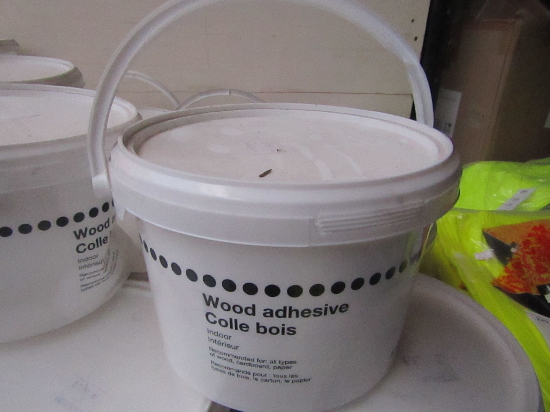 10x Wood Adhesive (Suitable for Wood, Cardboard & Paper) - 2.5 Litres - All Unused & Sealed.