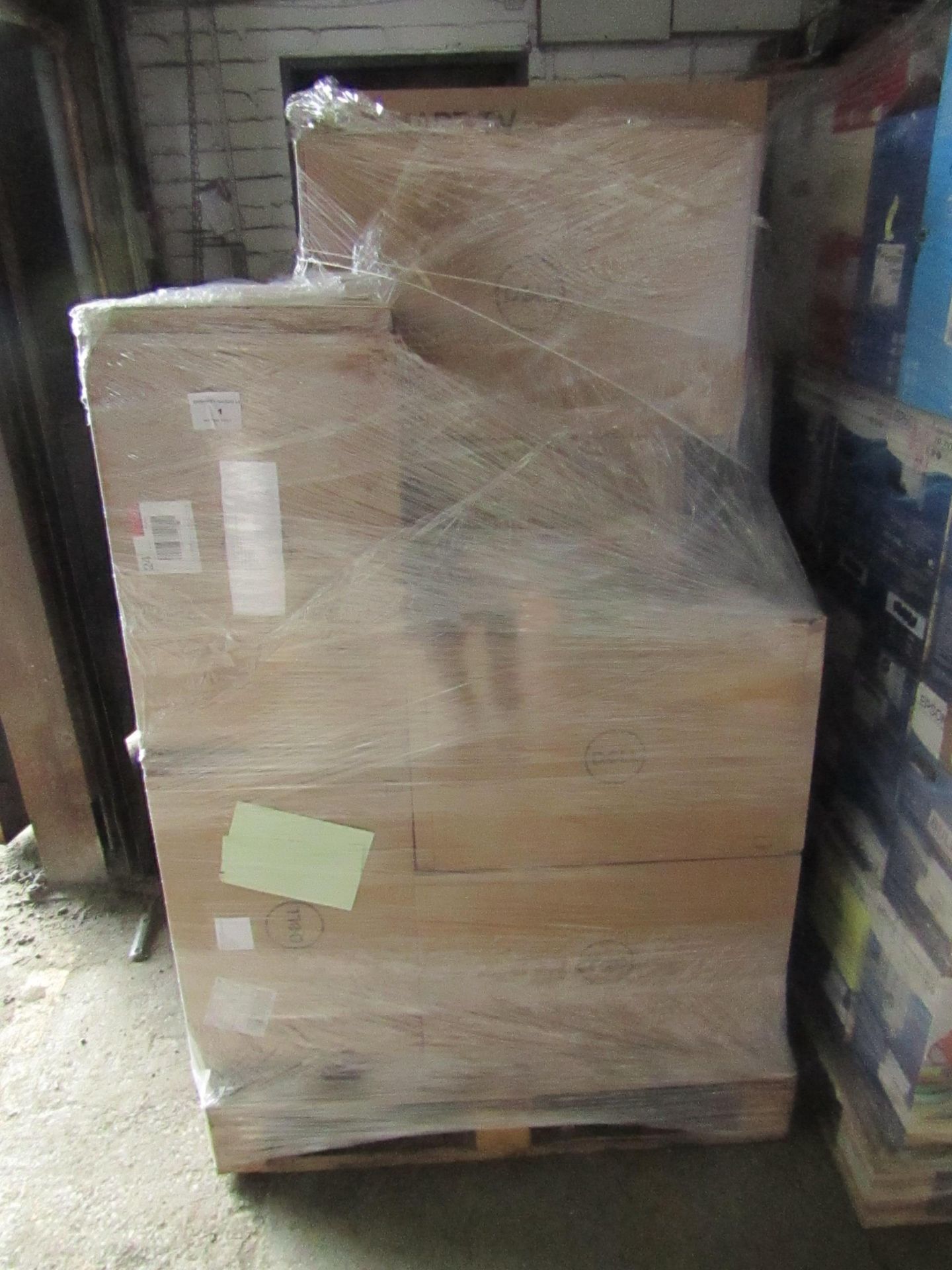 Pallet of approx 18 Monitor and TVs various Brands, all will be either faulty or have a smashed