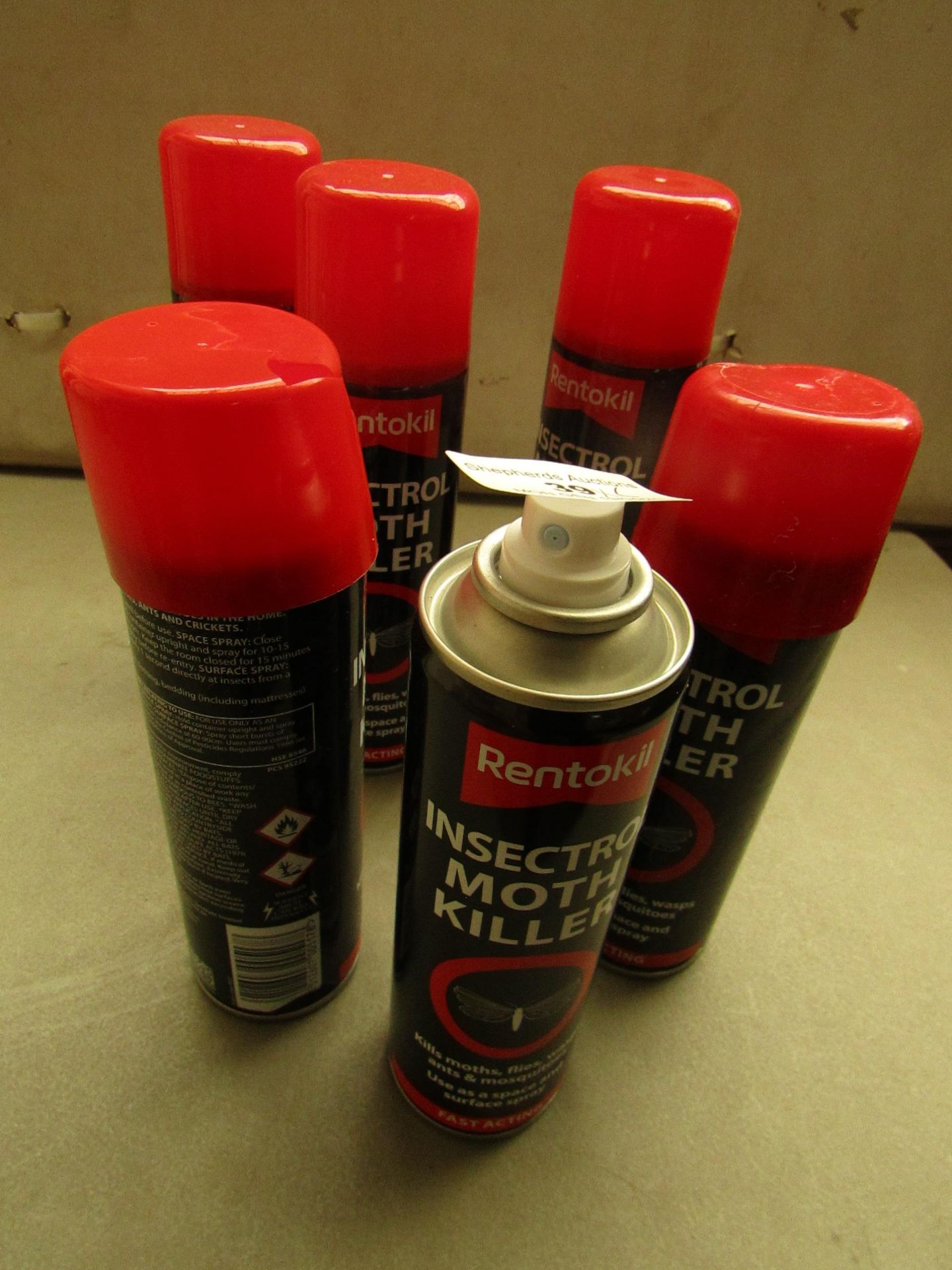 6x Rentokil - Insect Moth Killer 250ml - Unused.