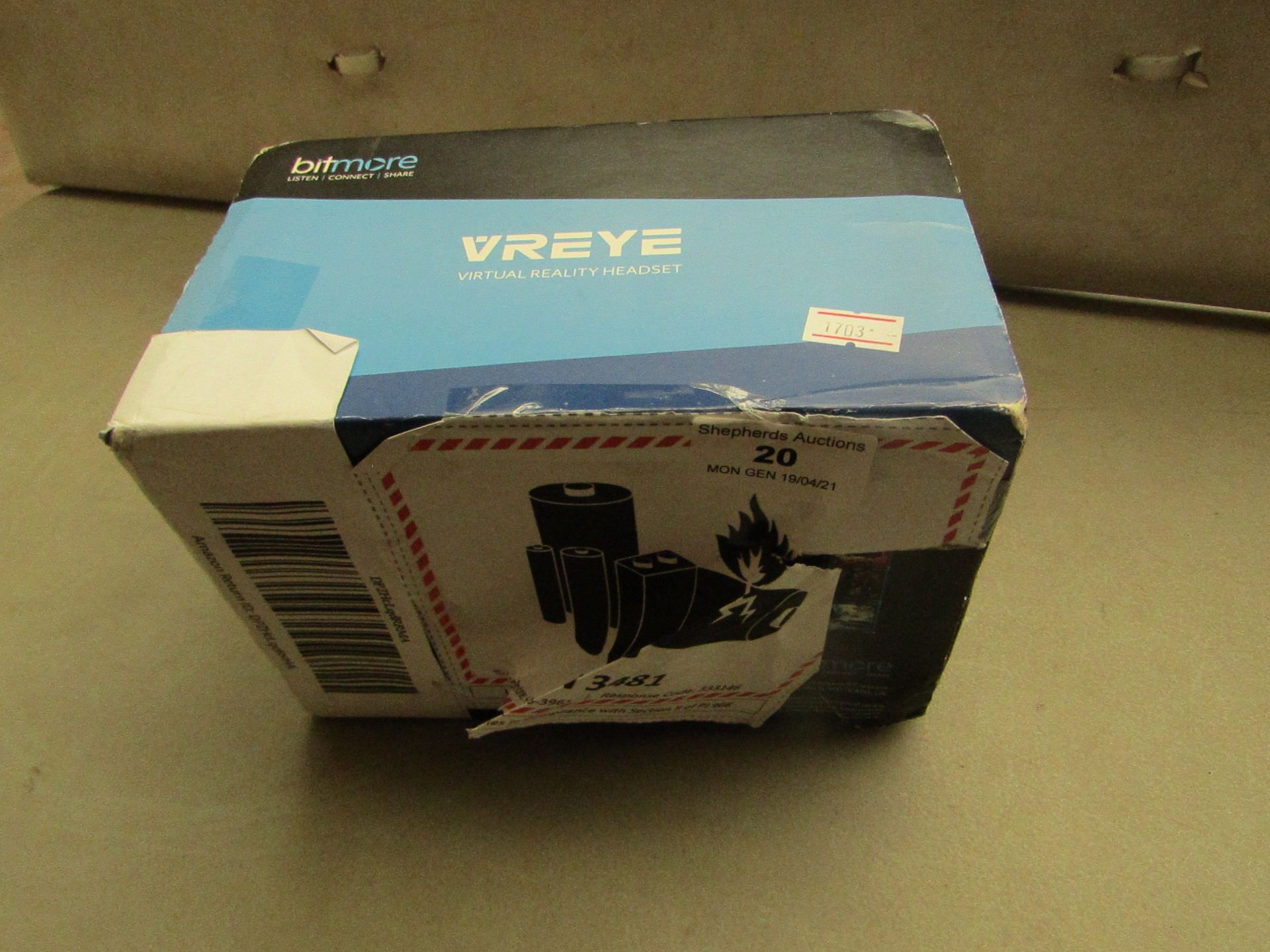 Bitmore - VREYE Virtual Reality Headset - Unchecked & Boxed.