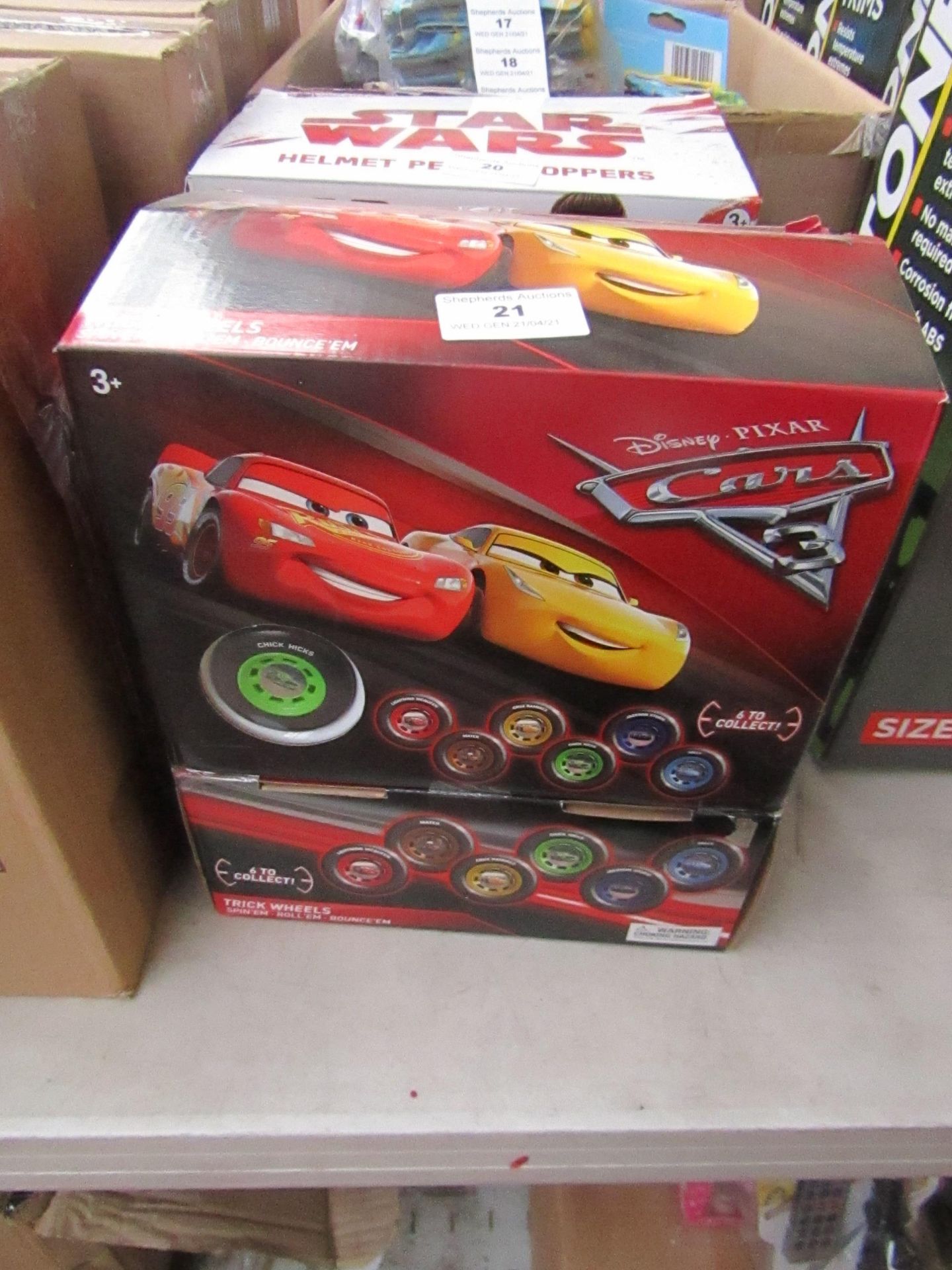 Disney Cars 3 - Trick Wheels (Approx 6 In A Box) - Unused & Boxed.