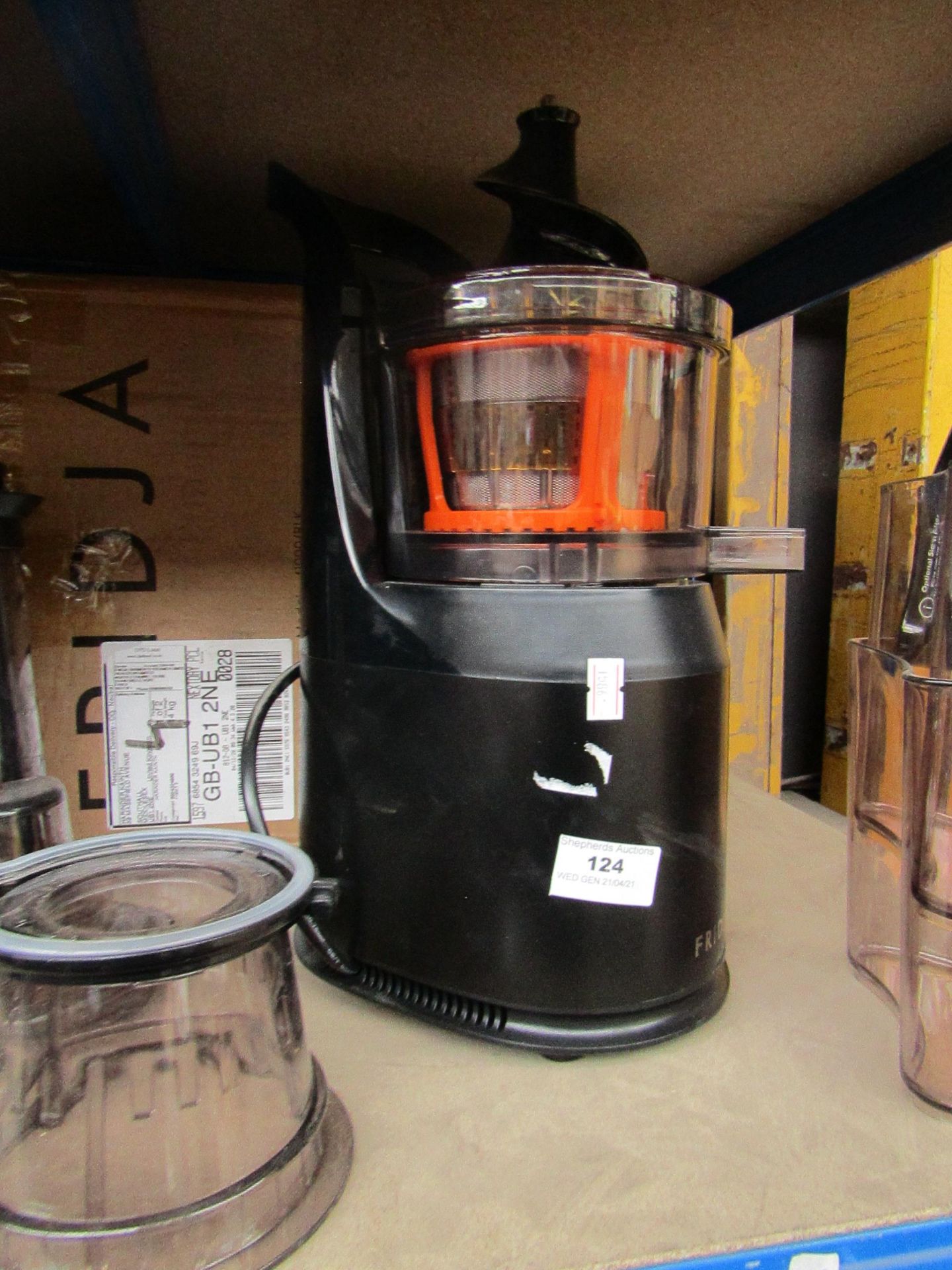 Fridja whole juicer, no power. RRP £99