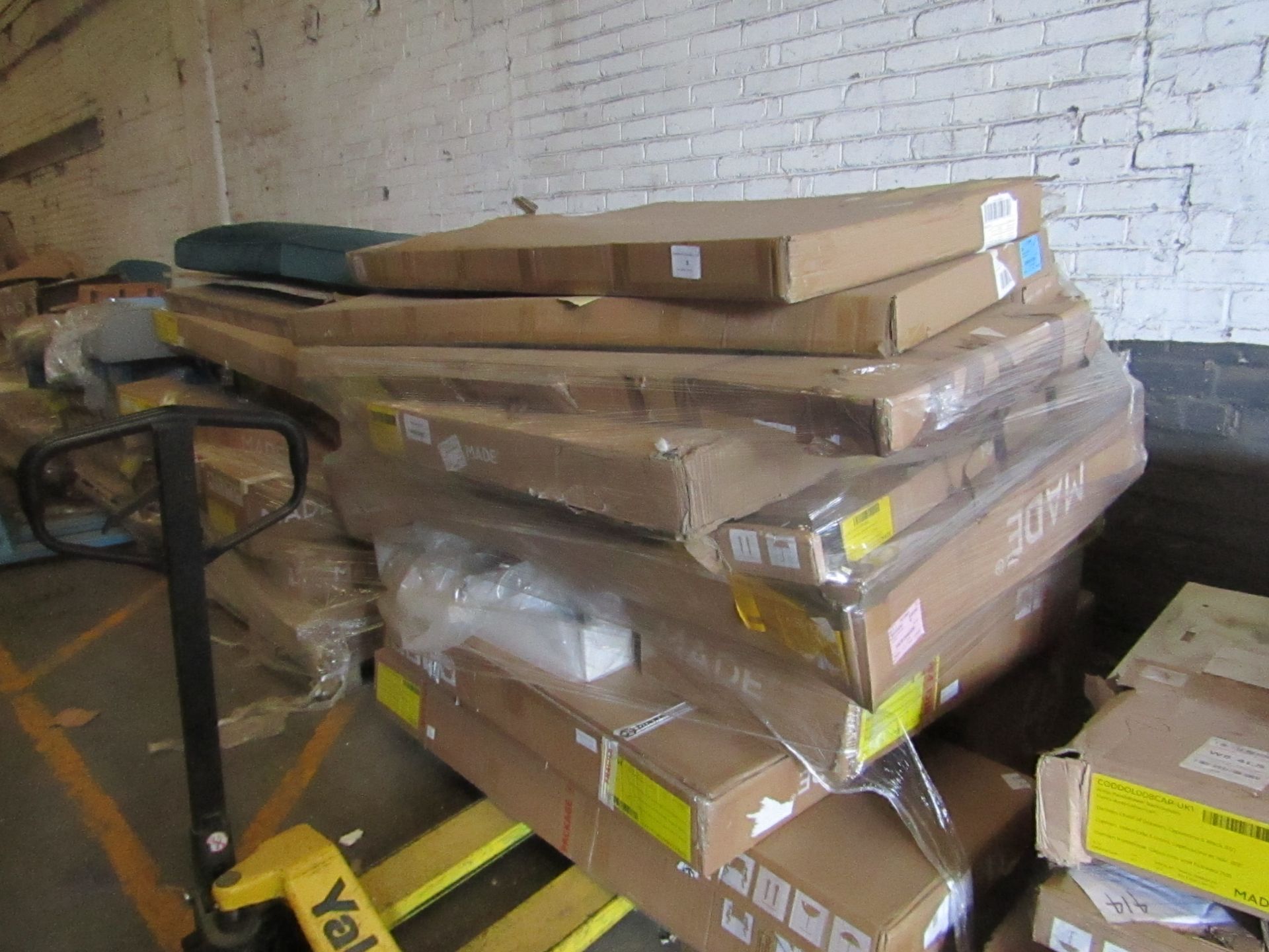 | 1X | PALLET OF FAULTY / MISSING PARTS / DAMAGED CUSTOMER RETURNS MADE.COM STOCK UNMANIFESTED |