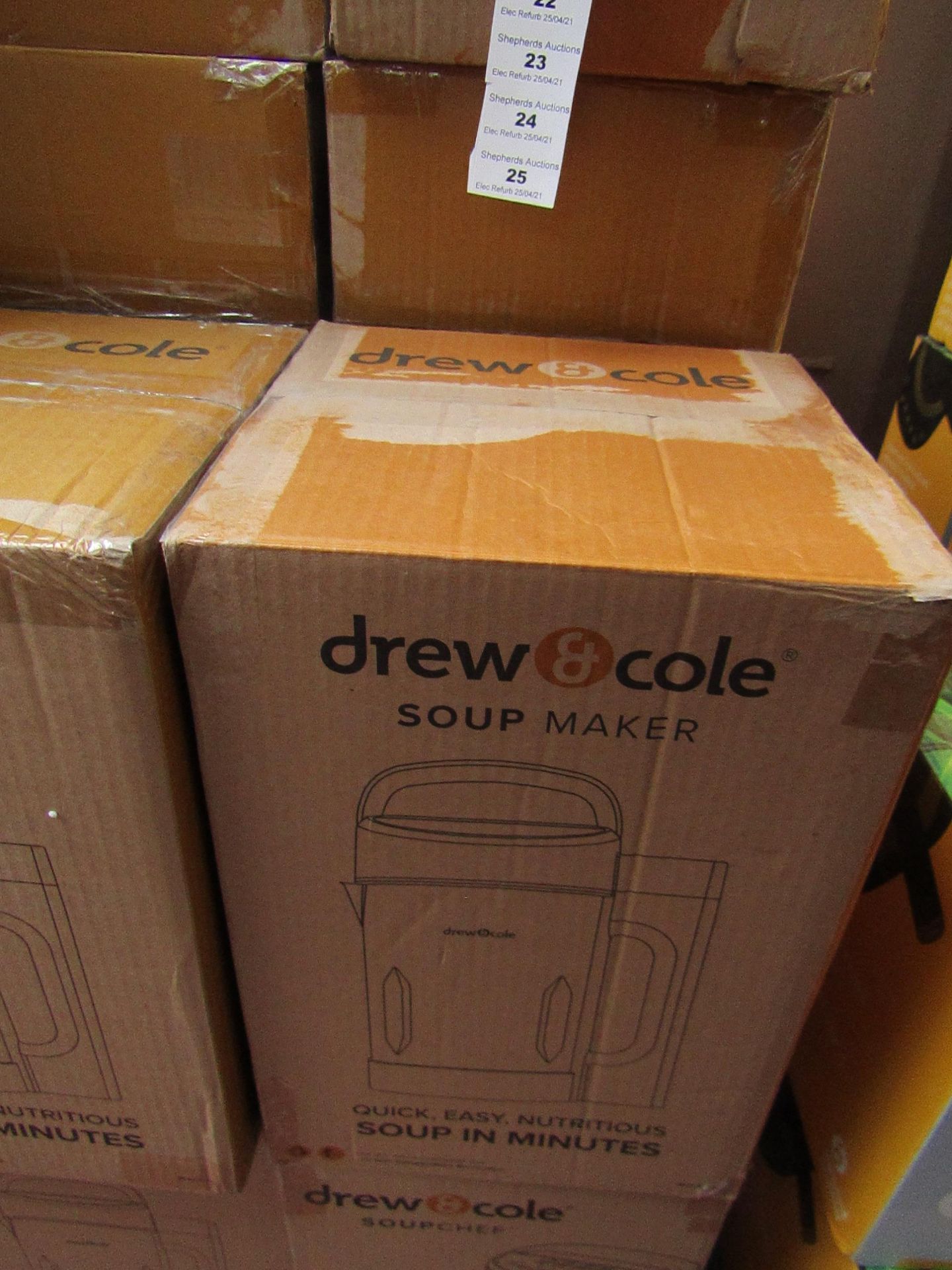 | 1X | DREW AND COLE SOUP MAKER | REFURBISHED AND BOXED | NO ONLINE RESALE ALLOWED | SKU - | RRP £