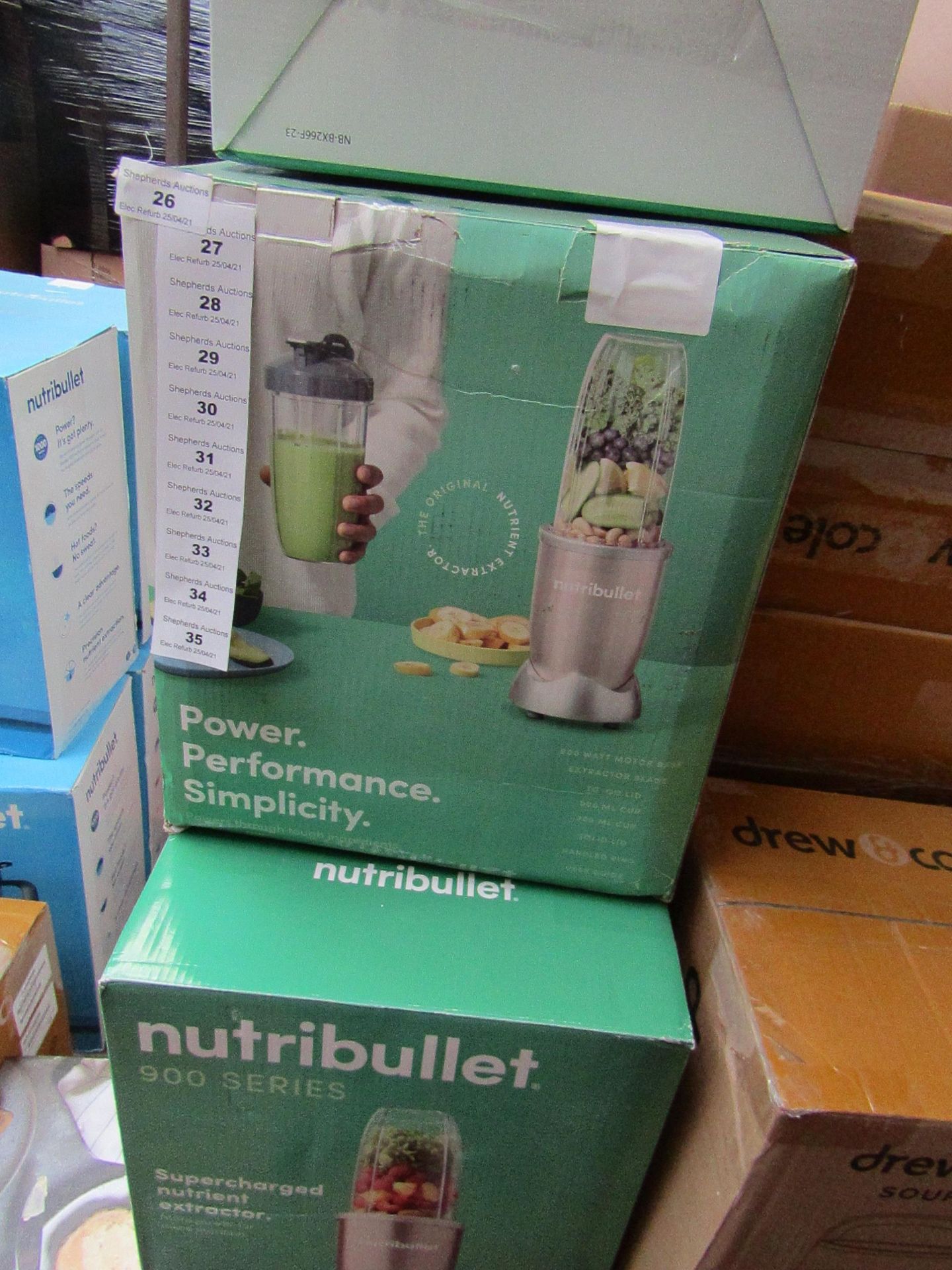 | 1X | NUTRI BULLET 900 SERIES | REFURBISHED AND BOXED | NO ONLINE RESALE ALLOWED | SKU - | RRP £