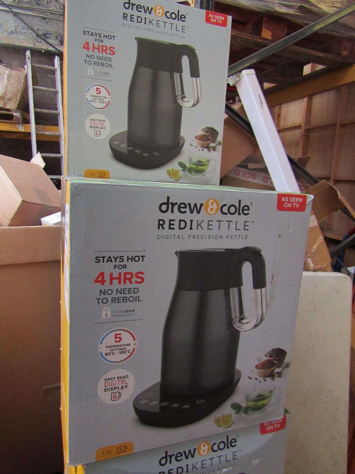 | 1X | 1.7LTR REDI KETTLE IN CHARCOAL | REFURBISHED AND BOXED | NO ONLINE RESALE ALLOWED | SKU - |