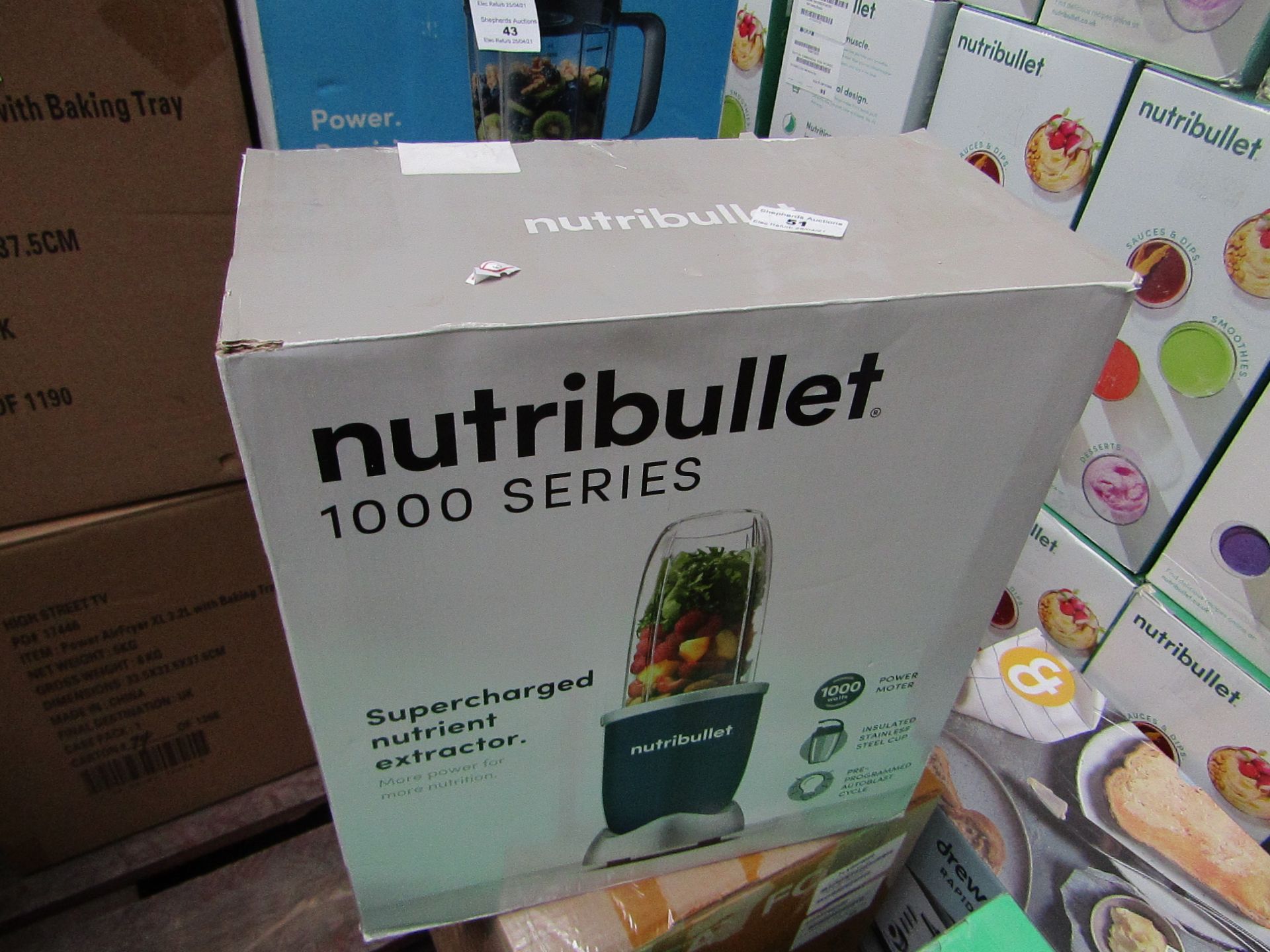 | 1X | NUTRI BULLET 100 SERIES | REFURBISHED AND BOXED | NO ONLINE RESALE ALLOWED | SKU - | RRP £