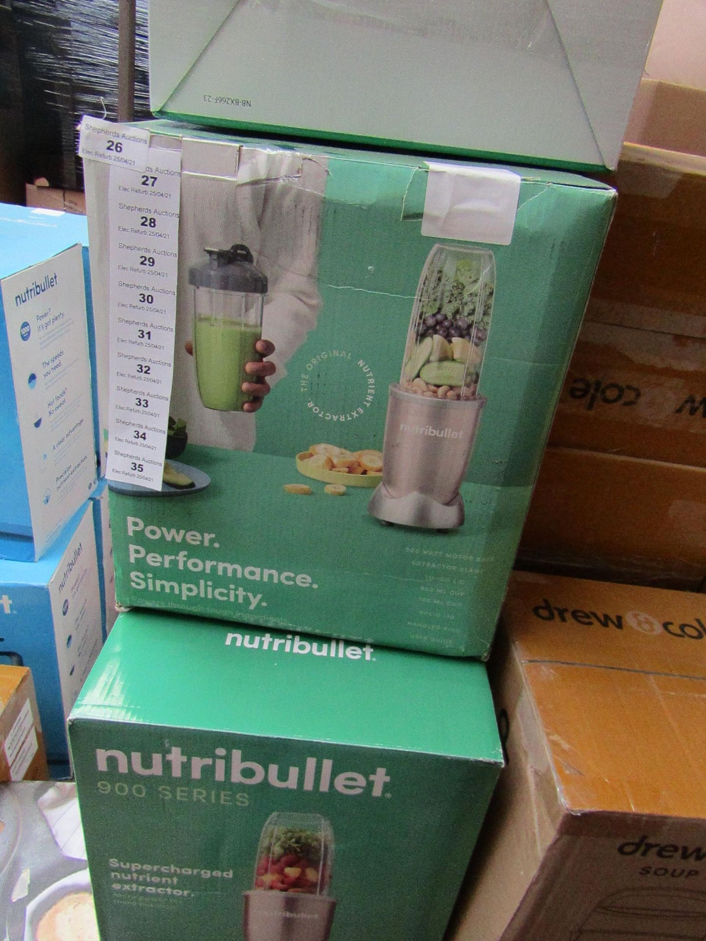 | 1X | NUTRI BULLET 900 SERIES | REFURBISHED AND BOXED | NO ONLINE RESALE ALLOWED | SKU - | RRP £