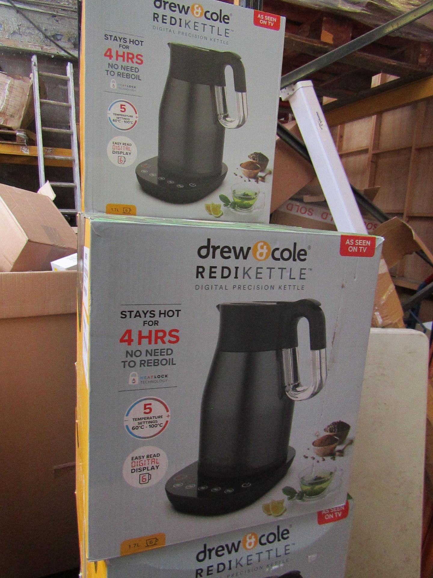| 1X | 1.7LTR REDI KETTLE IN CHARCOAL | REFURBISHED AND BOXED | NO ONLINE RESALE ALLOWED | SKU - |