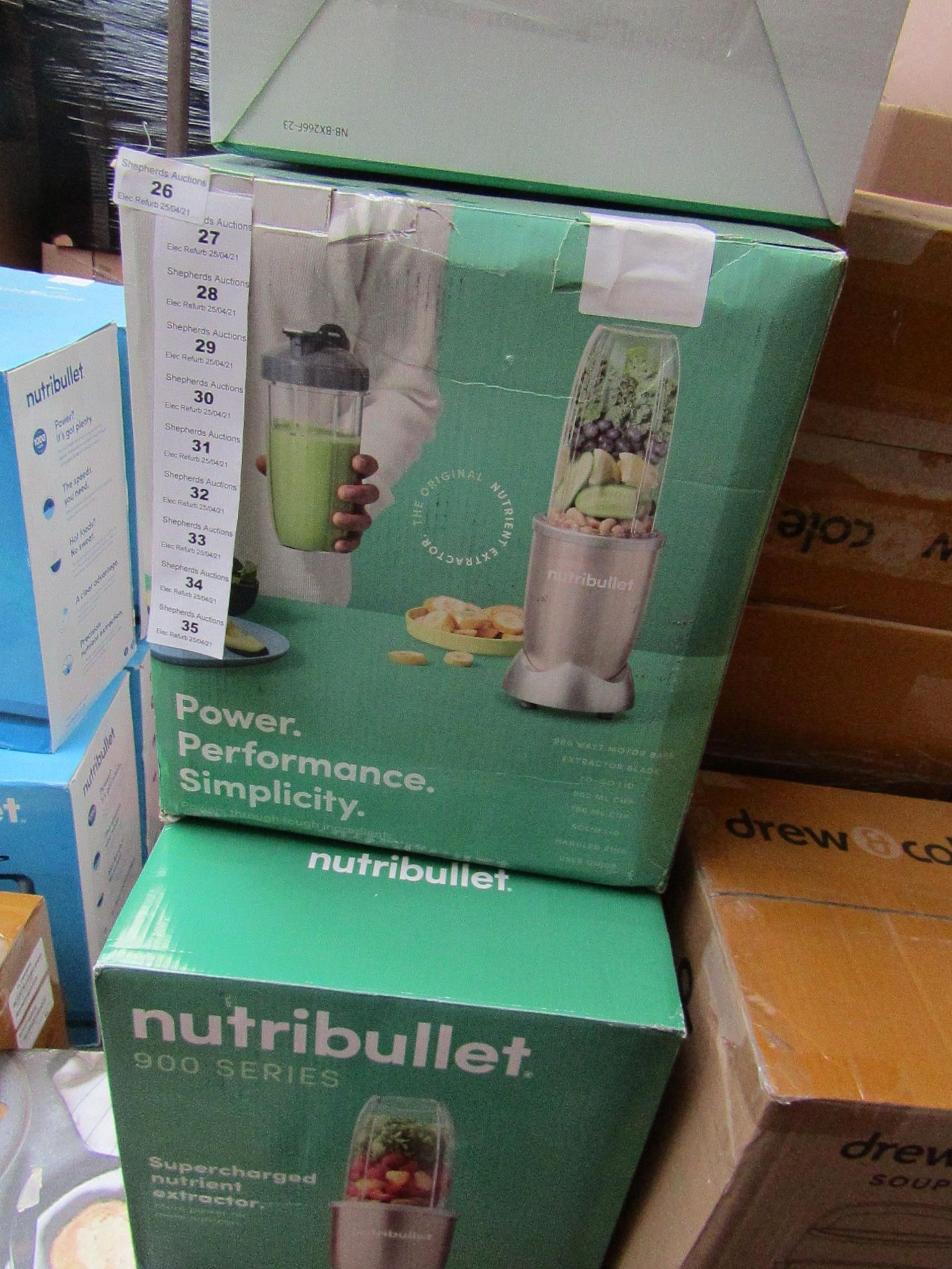 | 1X | NUTRI BULLET 900 SERIES | REFURBISHED AND BOXED | NO ONLINE RESALE ALLOWED | SKU - | RRP £