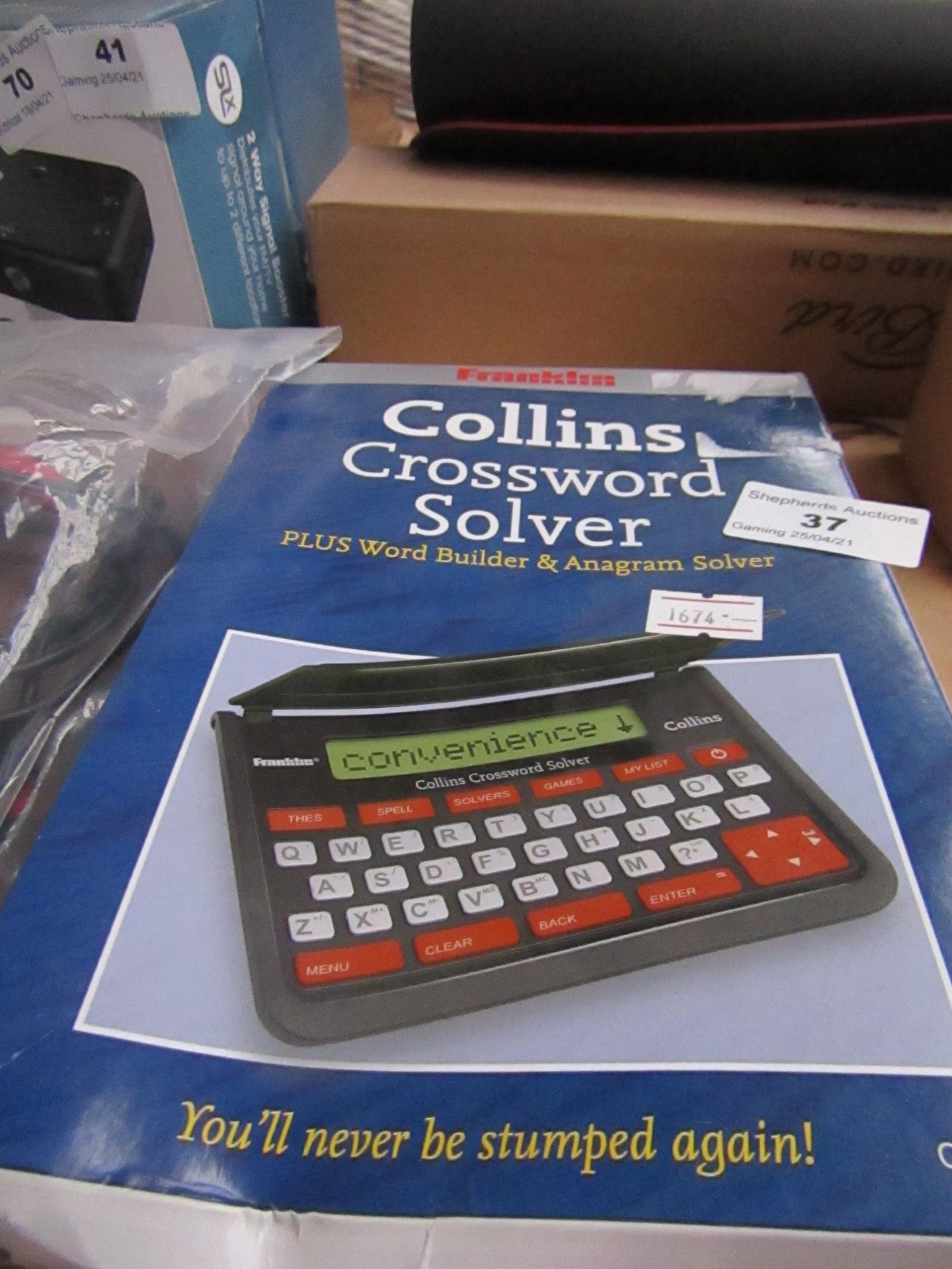 Franklin Collins crossword solver, unchecked and boxed.