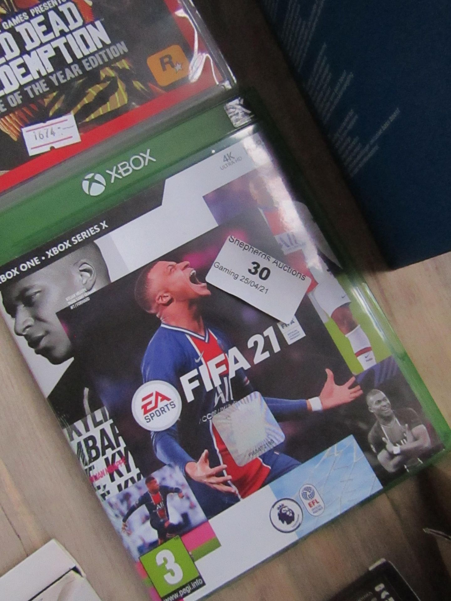 XBOX FIFA 21, Untested but Appears to Have Some Scratches on the Disk.