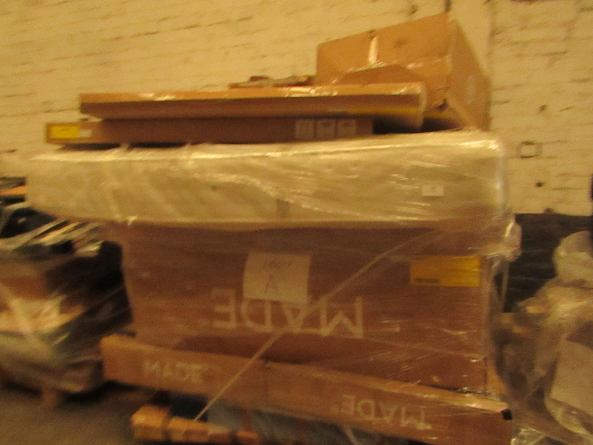 | 1X | PALLET OF FAULTY / MISSING PARTS / DAMAGED CUSTOMER RETURNS MADE.COM STOCK UNMANIFESTED |