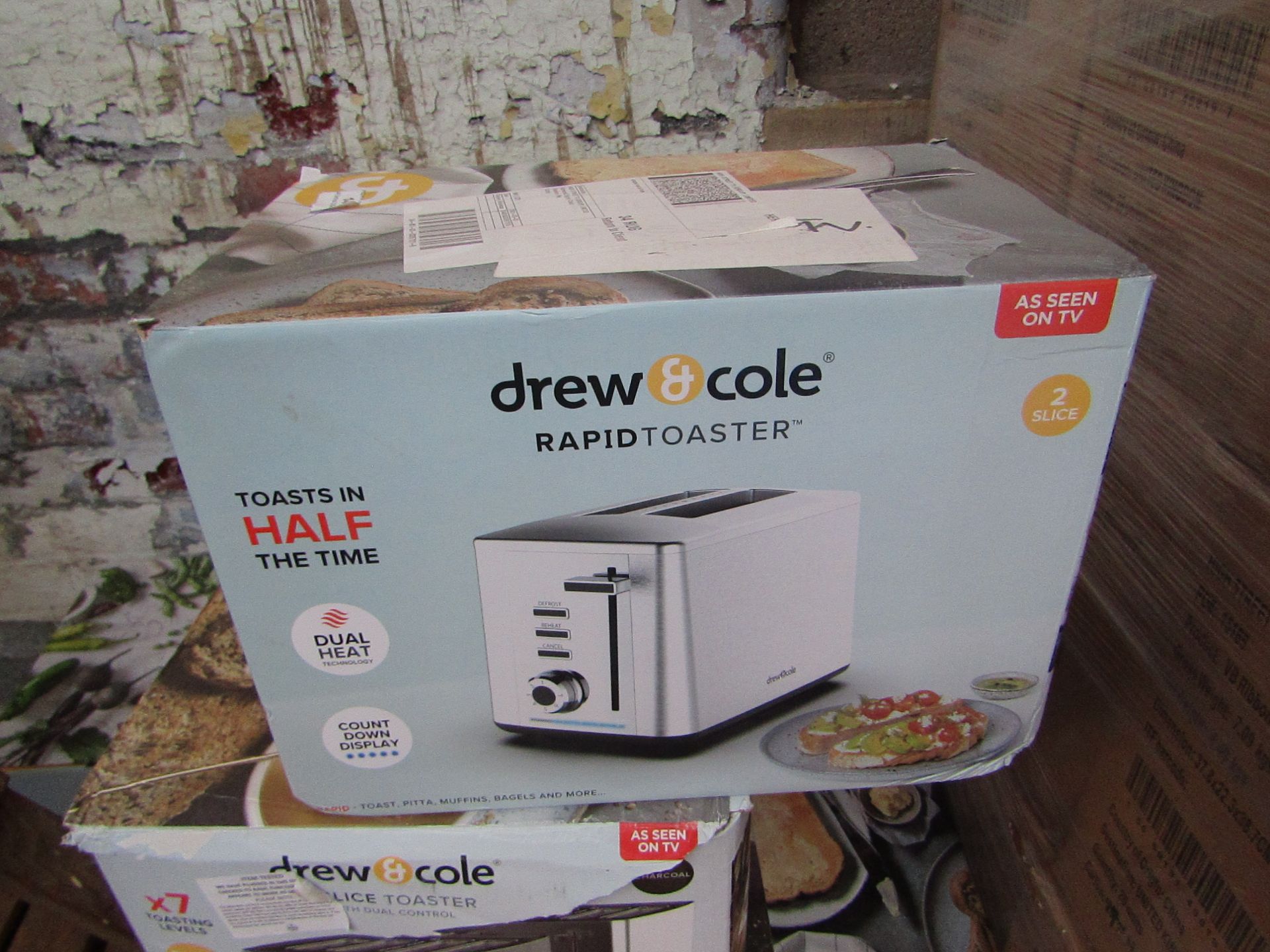 | 8X | DREW AND COLE 2 SLICE TOASTER | UNCHECKED AND BOXED | NO ONLINE RESALE | SKU - | RRP £49.99 |